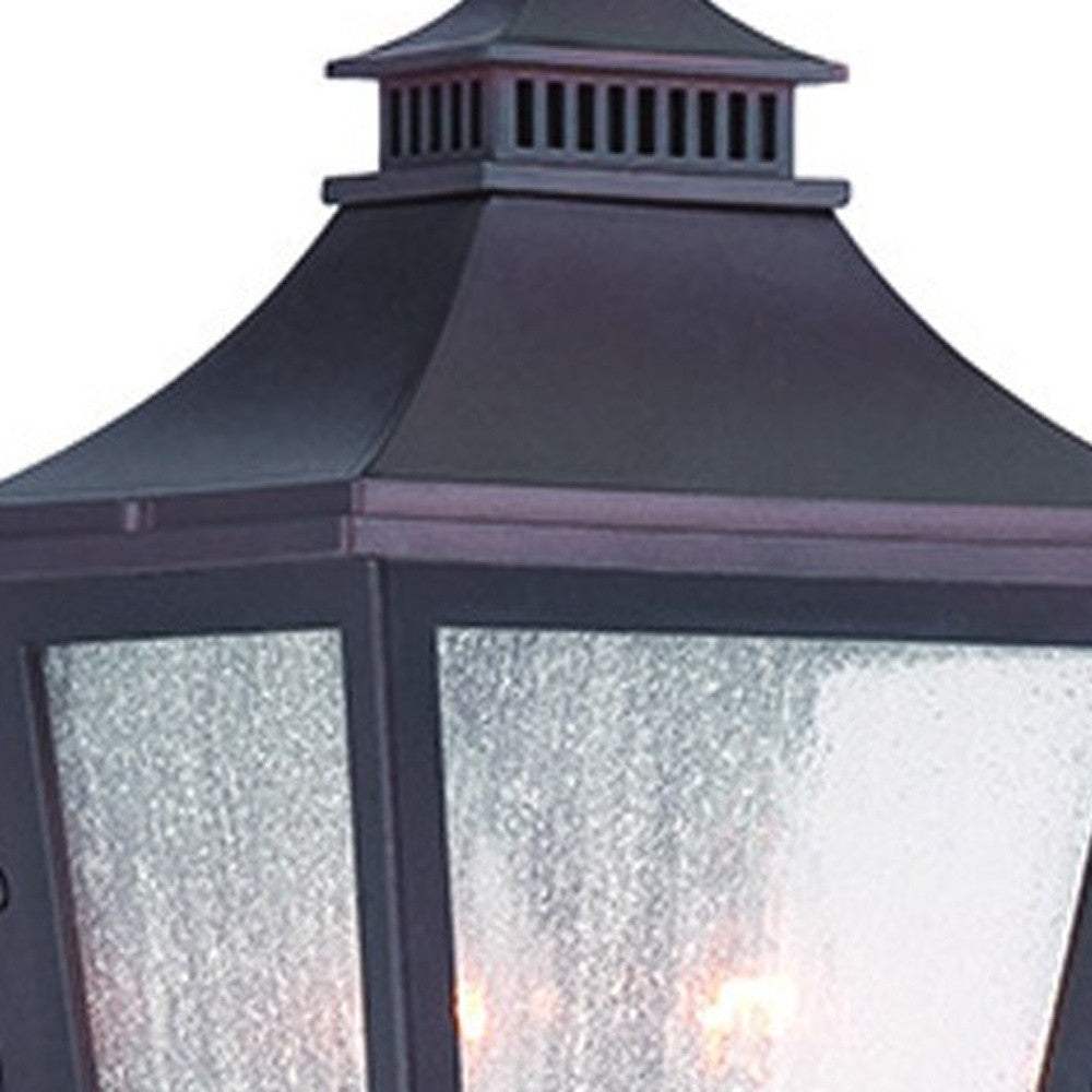 Antique Bronze Two Light Pocket Lantern Wall Light - Image 4