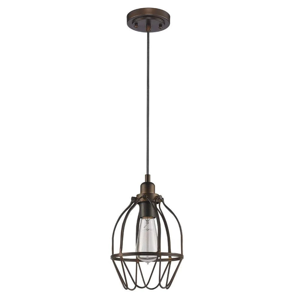 Antique Bronze Wire Pendant Hanging Light - Image 3
