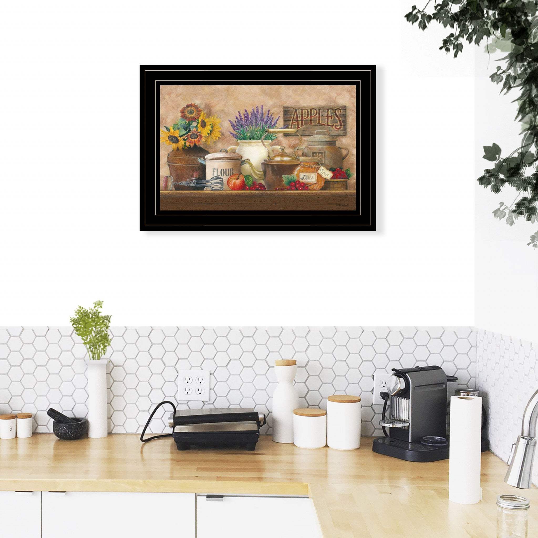 Antique Kitchen 2 Black Framed Print Kitchen Wall Art - Image 4
