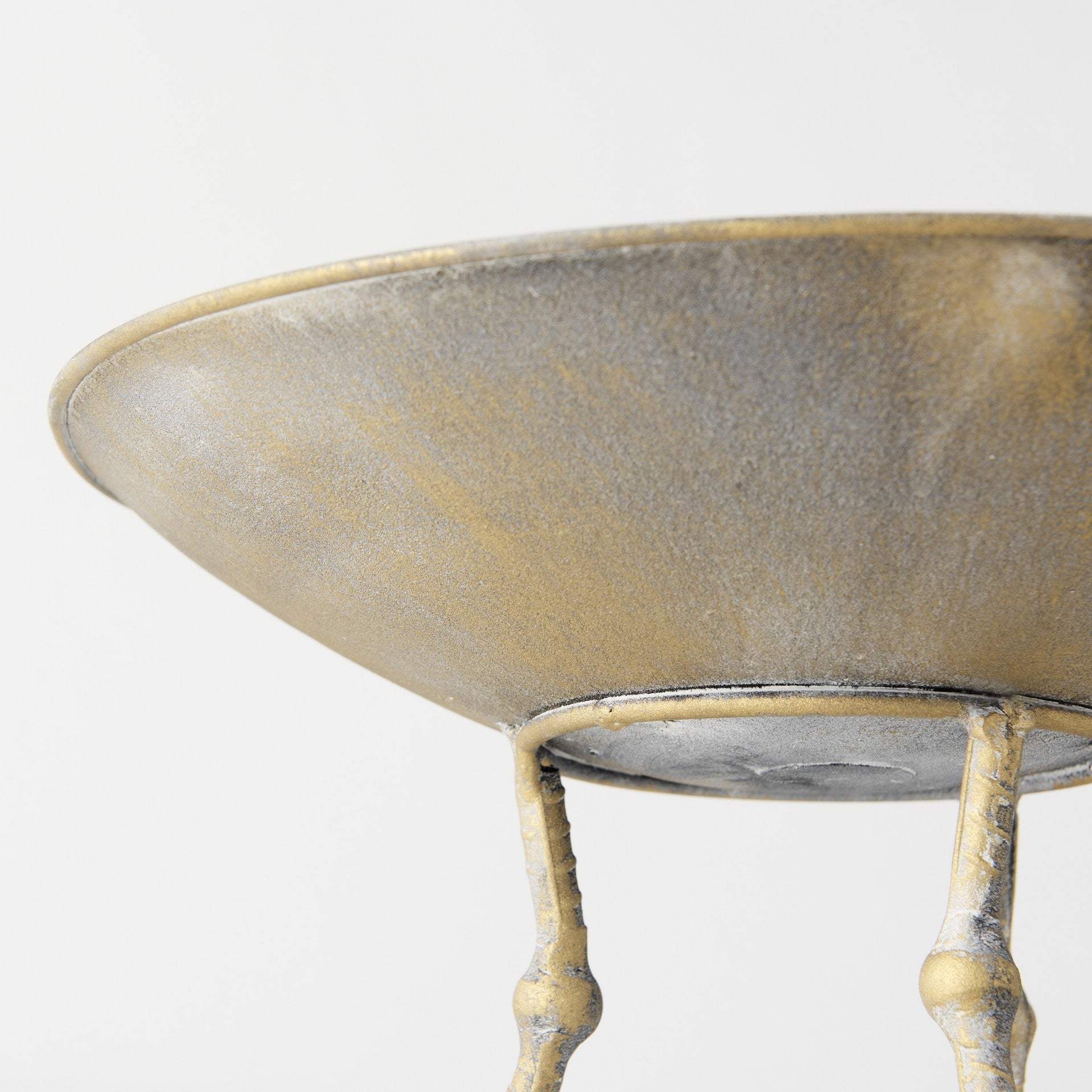 Antiqued Gold Webbed Feet Centerpiece Bowl - Image 6