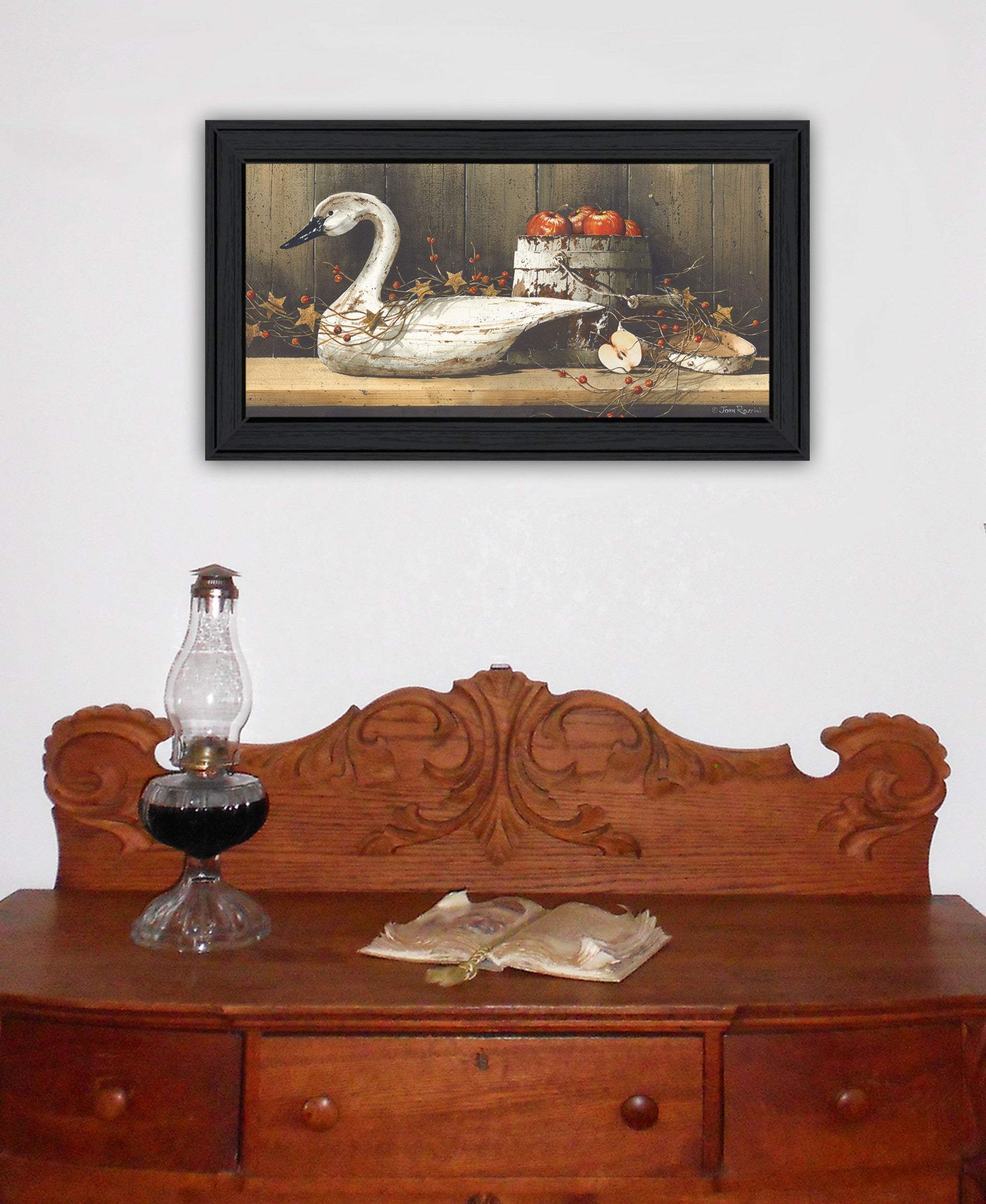 Apple Appeal 1 Black Framed Print Wall Art - Image 4