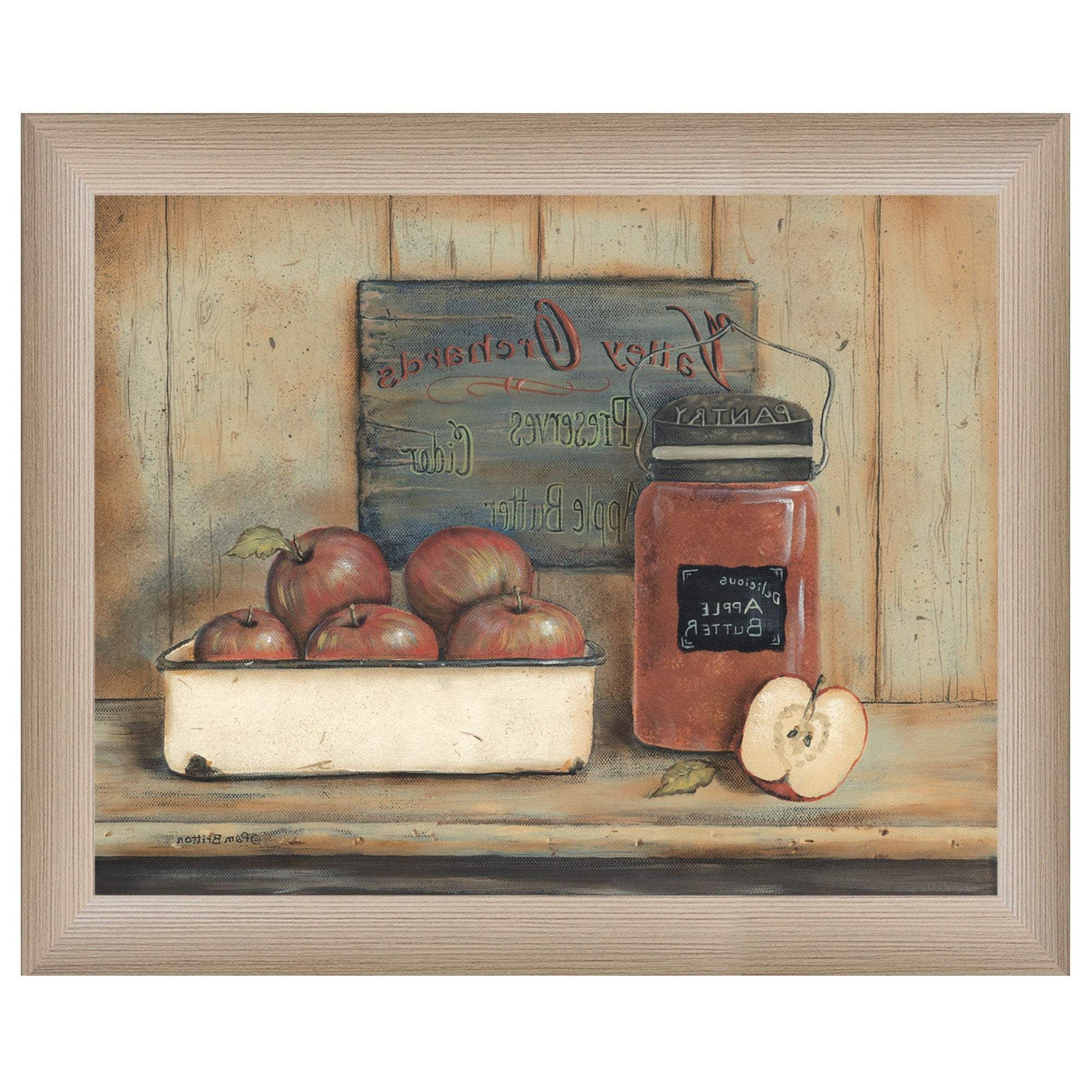 Apple Butter 1 Brown Framed Print Wall Art - Image 4