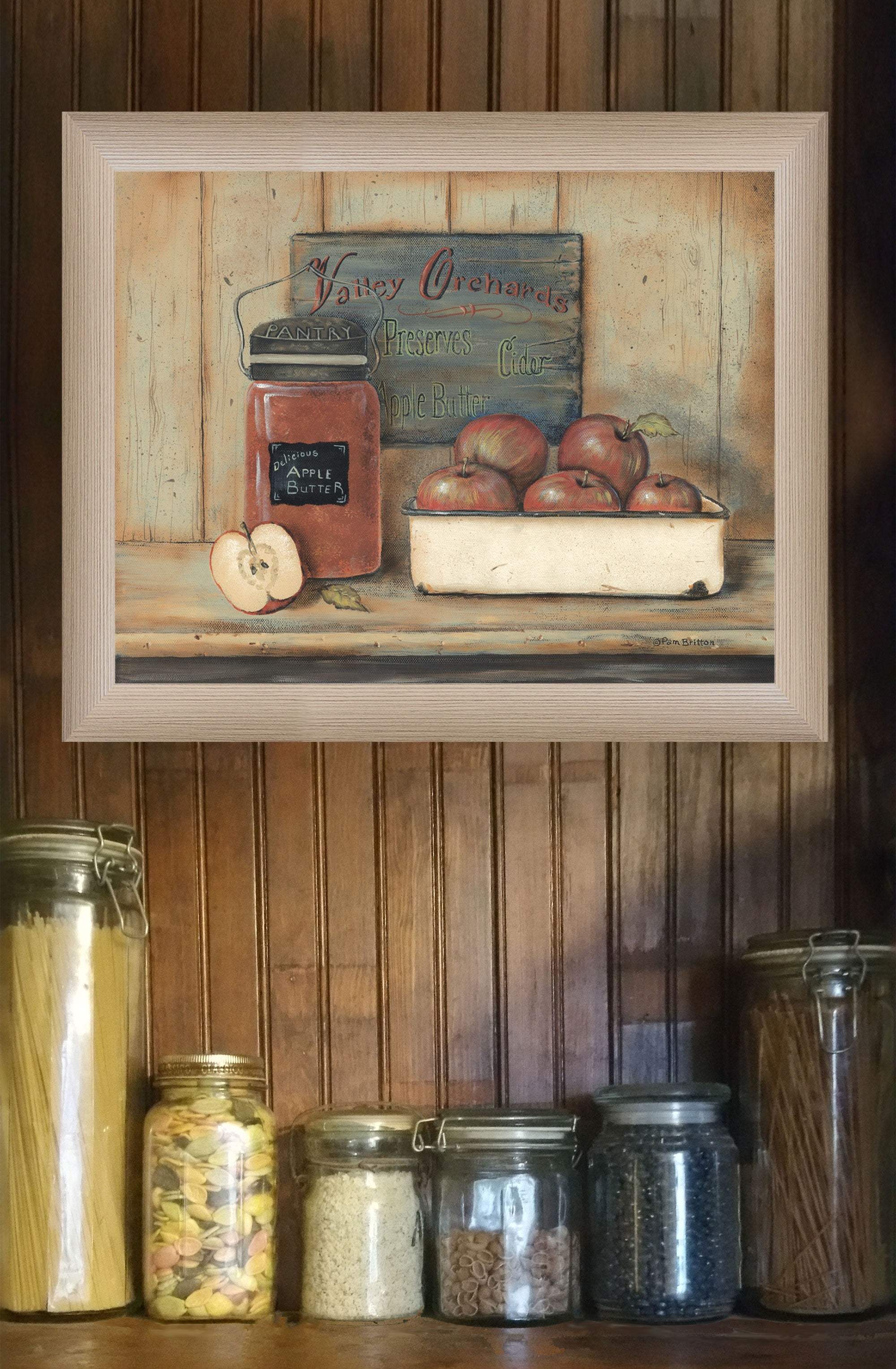 Apple Butter 1 Brown Framed Print Wall Art - Image 5