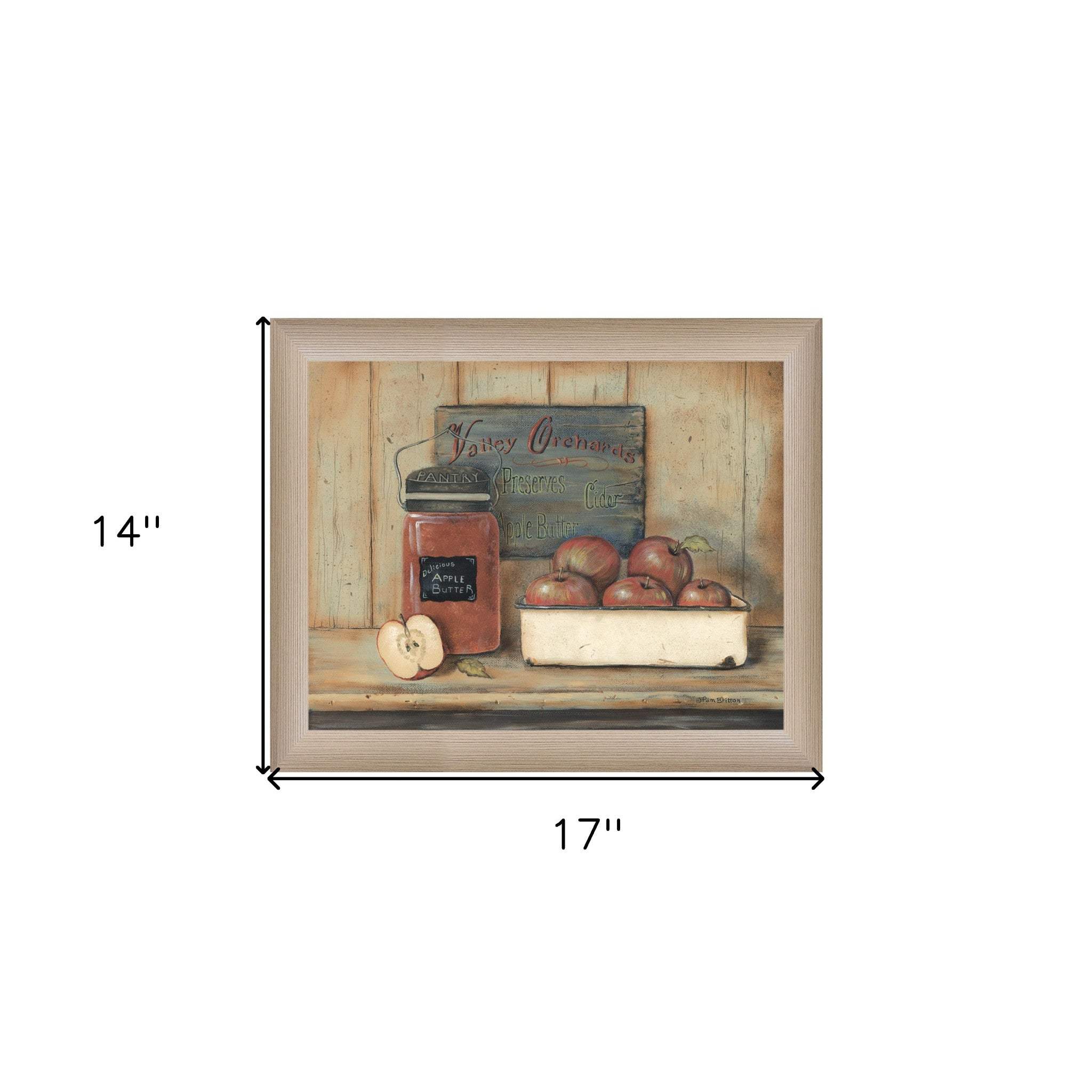 Apple Butter 1 Brown Framed Print Wall Art - Image 7
