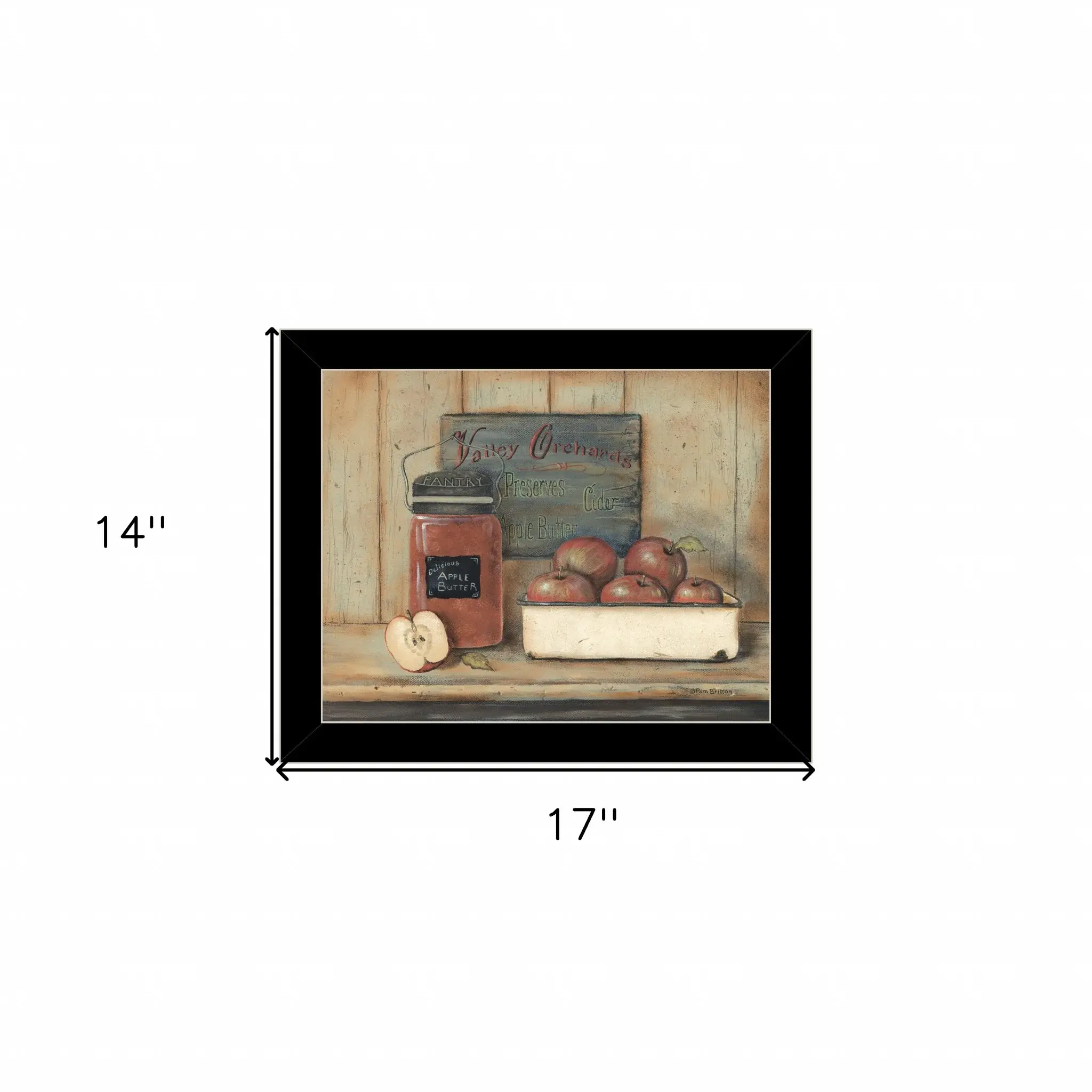 Apple Butter 4 Black Framed Print Wall Art - Image 6