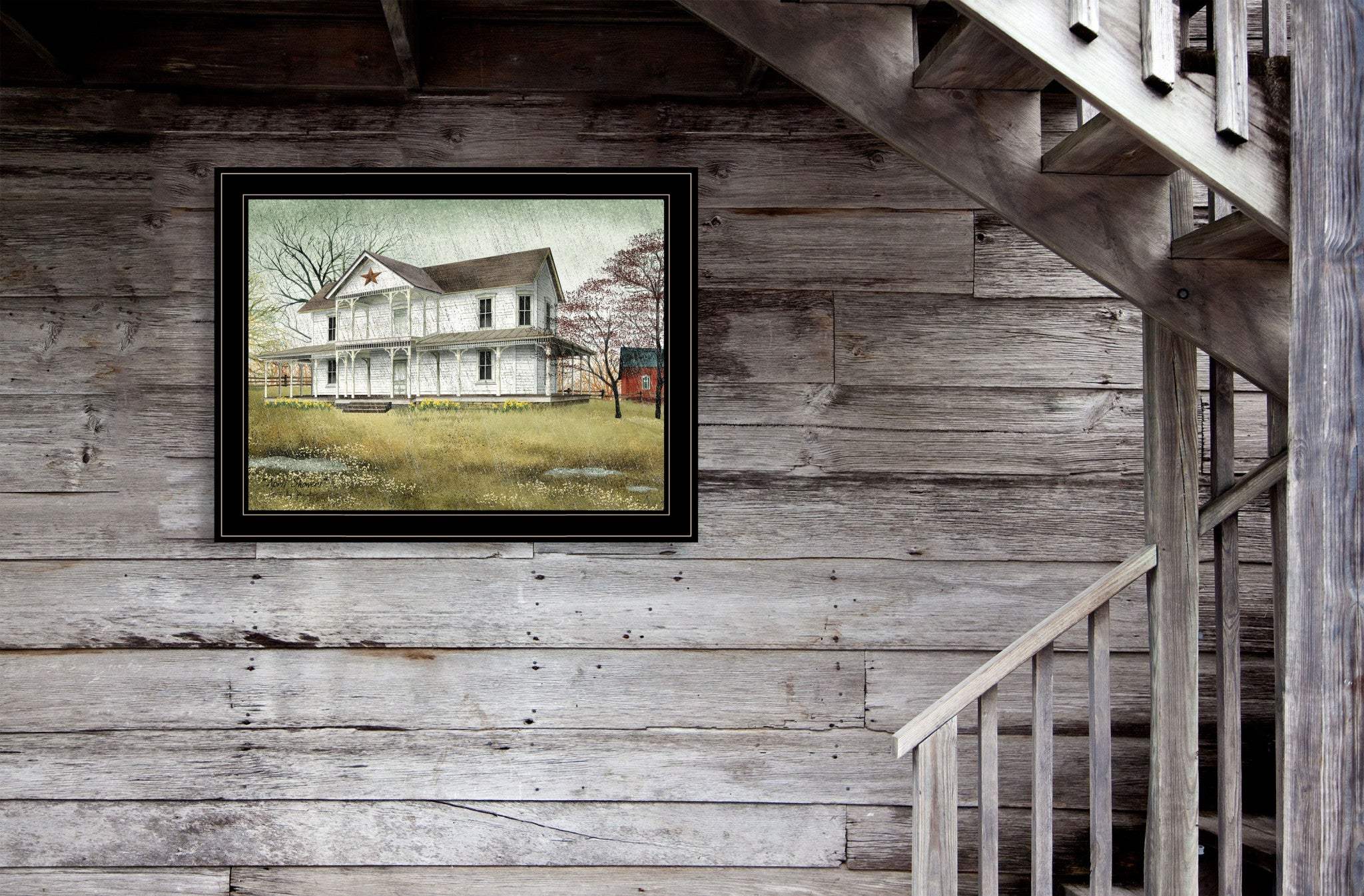 April Showers 4 Black Framed Print Wall Art - Image 4