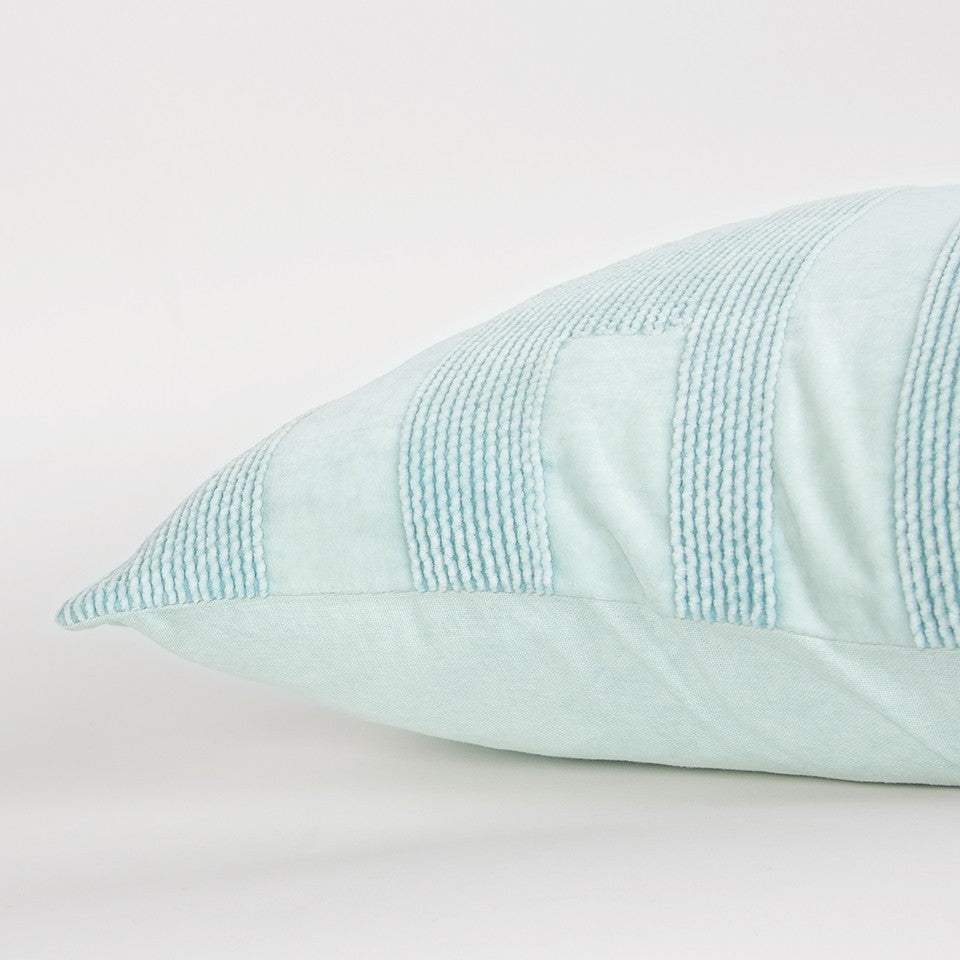 Aqua Blue Dimensional Pattern Play Throw Pillow - Image 3