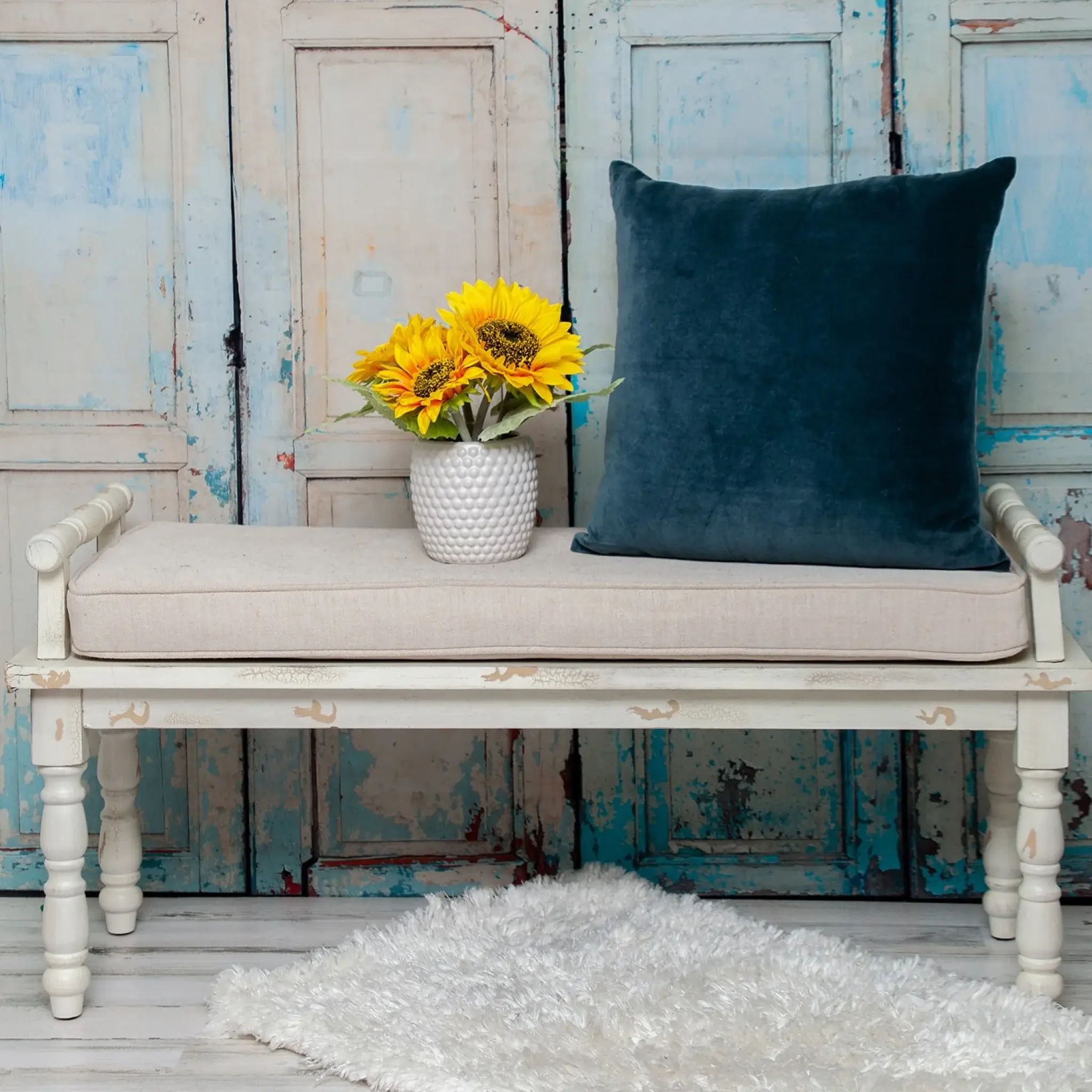 Aqua Teal Two Tone Throw Pillow - Image 8