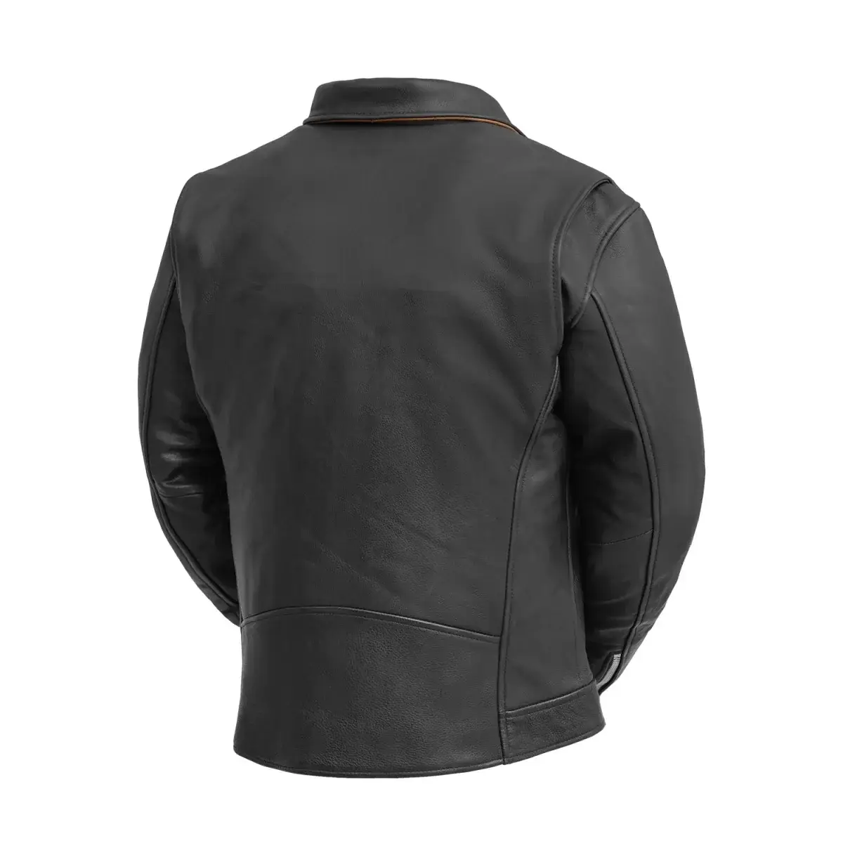 Arnold Men's Motorcycle Leather Jacket - Image 2