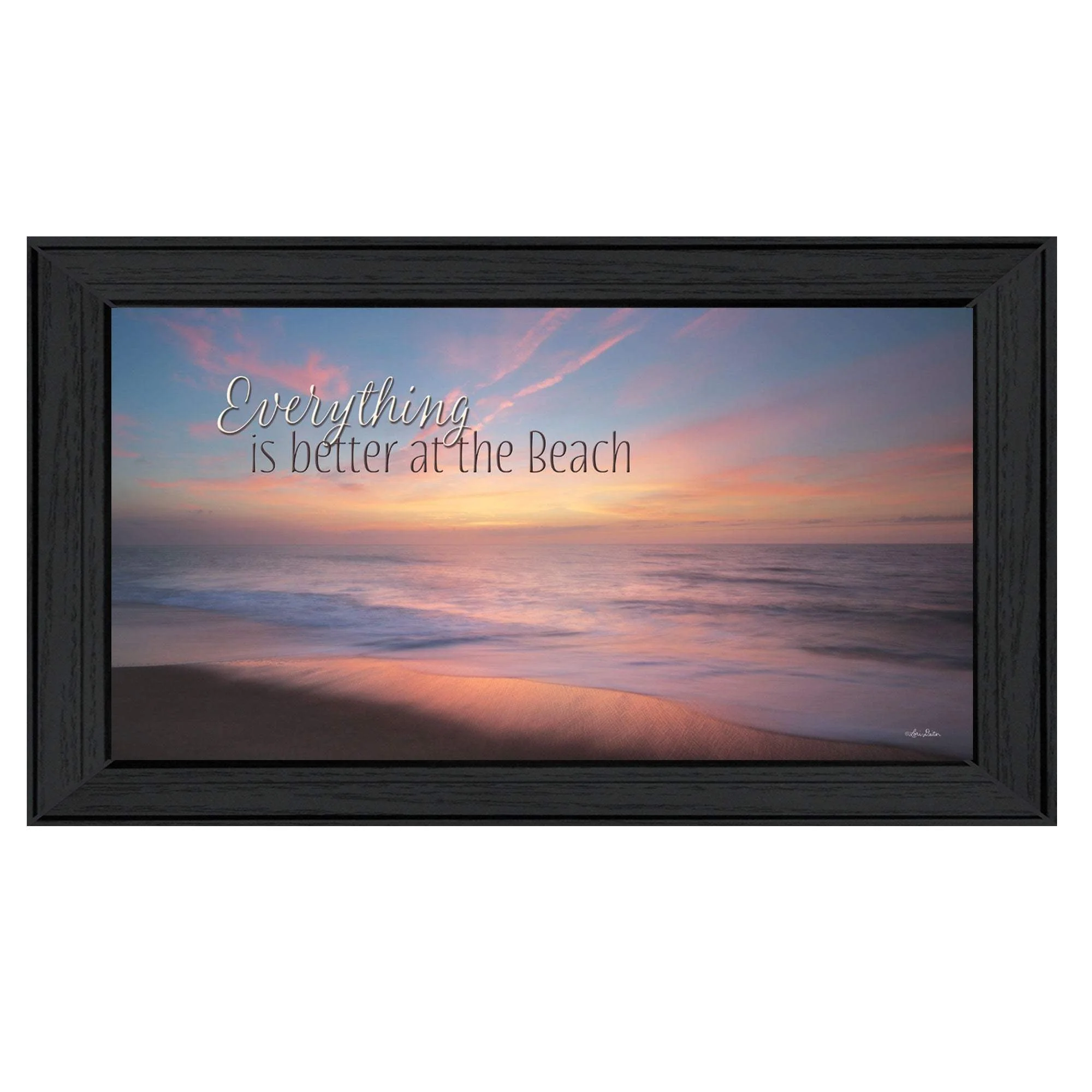 At the Beach Black Framed Print Wall Art - Image 2