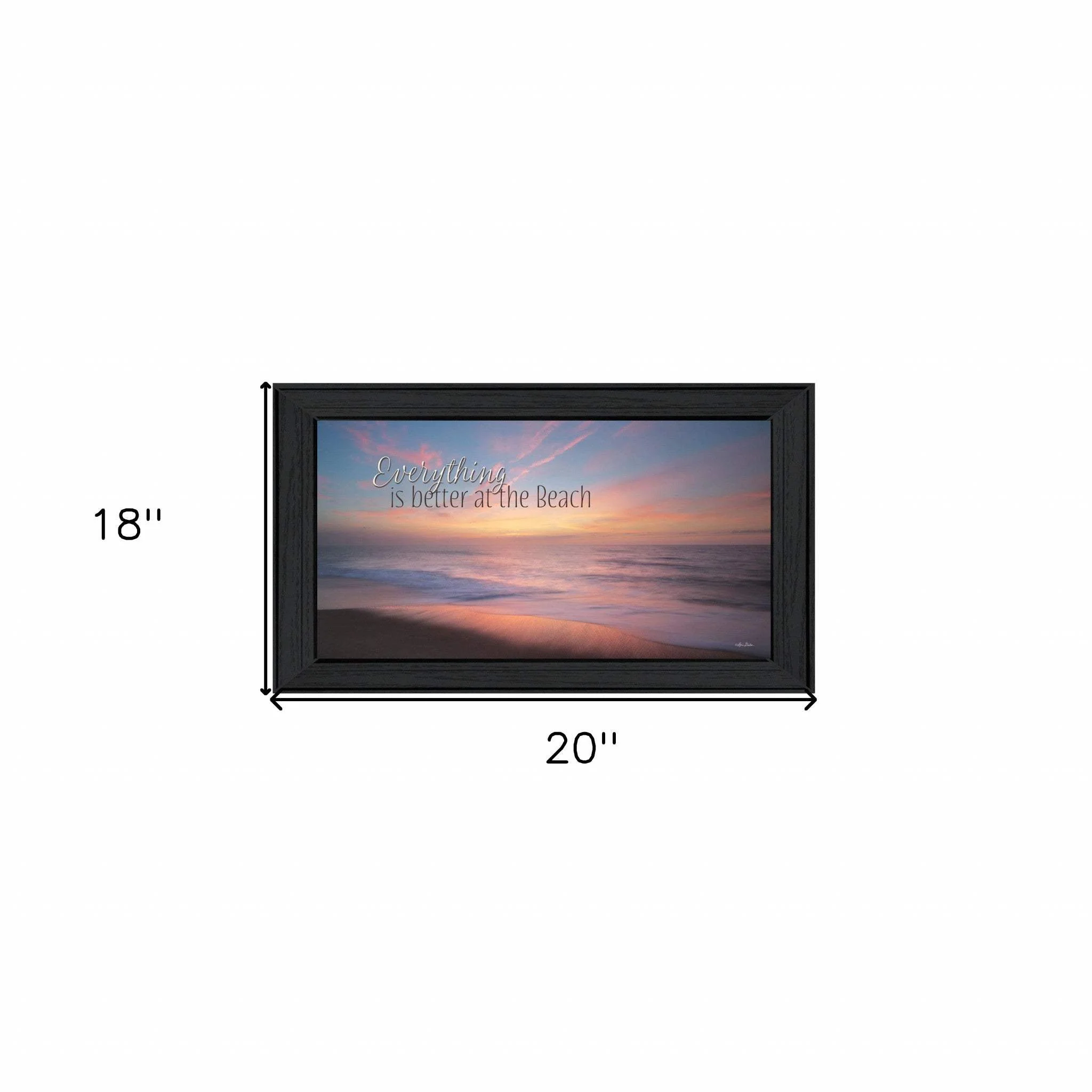 At the Beach Black Framed Print Wall Art - Image 5