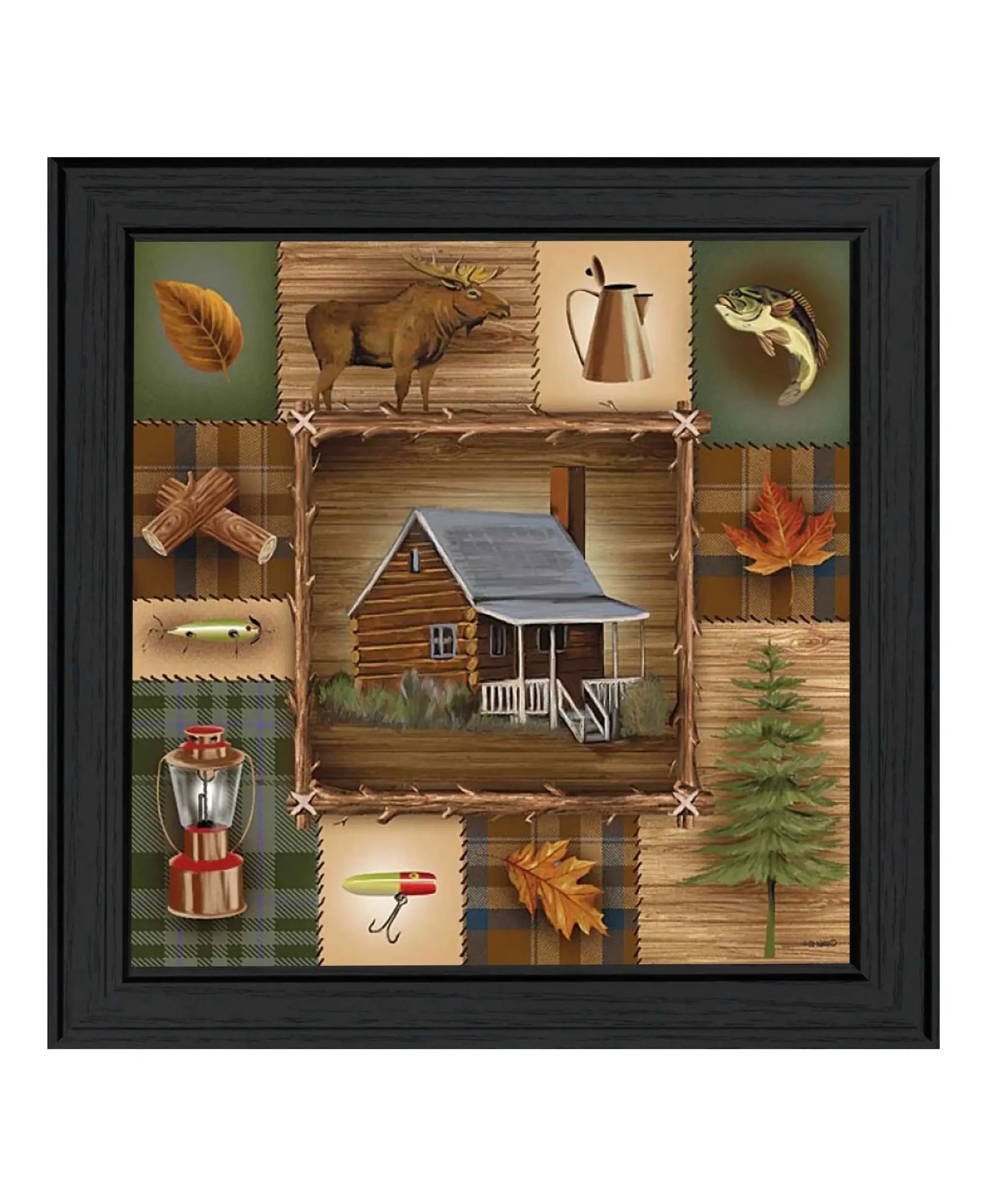 At the Cabin Black Framed Print Wall Art - Image 2