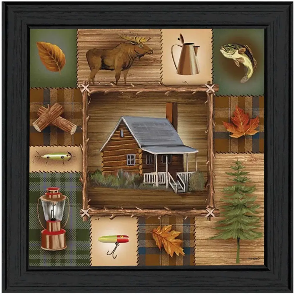 At the Cabin Black Framed Print Wall Art - Image 3