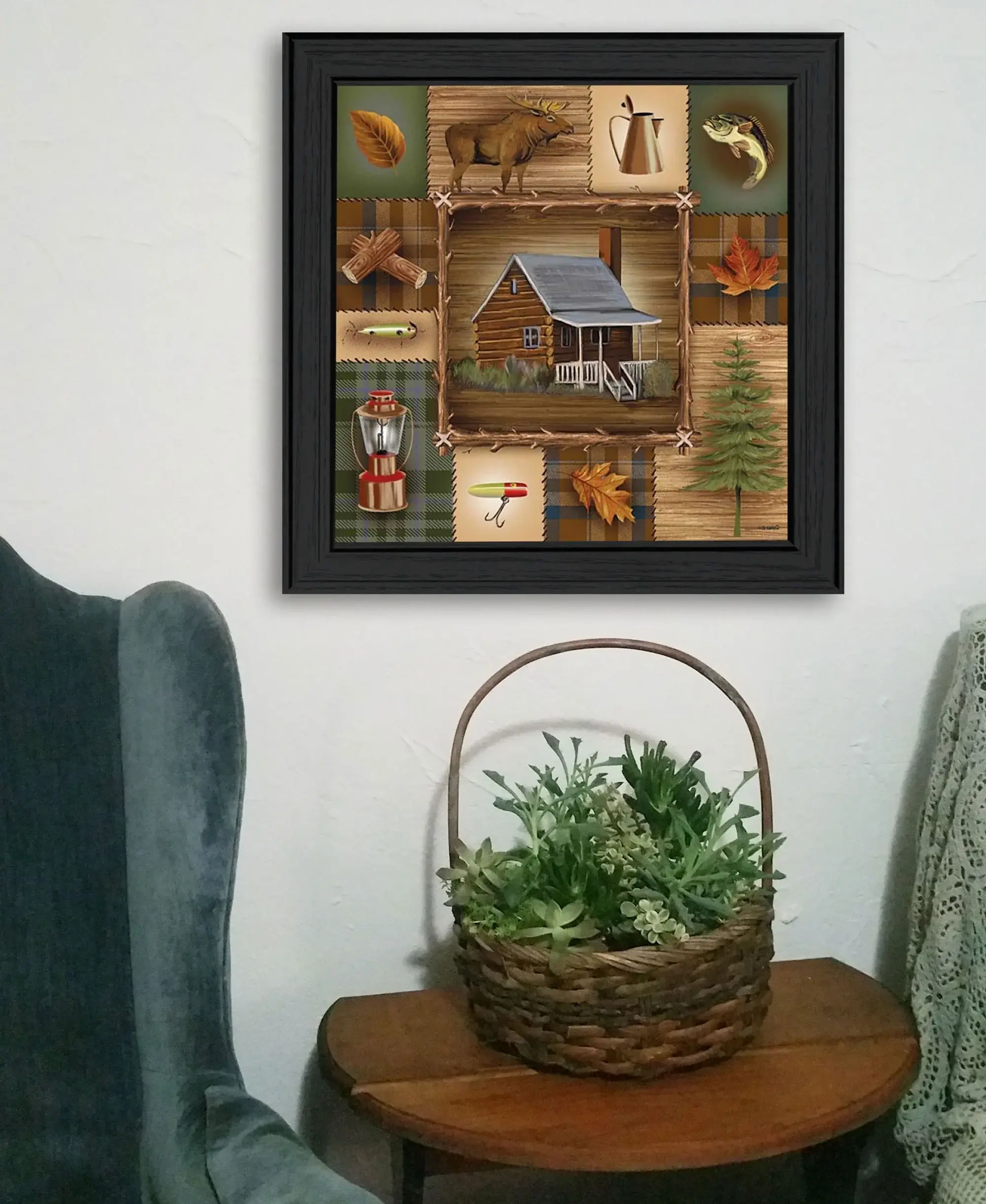 At the Cabin Black Framed Print Wall Art - Image 5