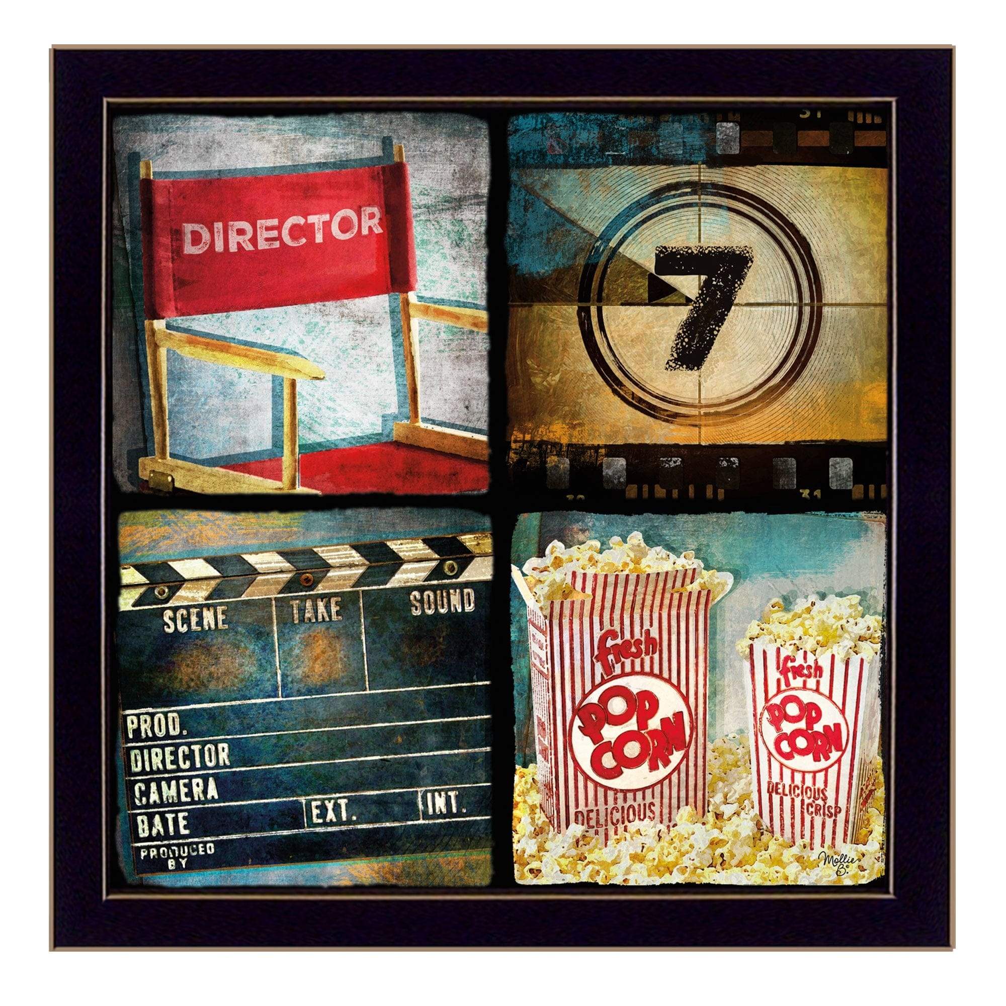 At The Movies 2 Black Framed Print Wall Art - Image 2