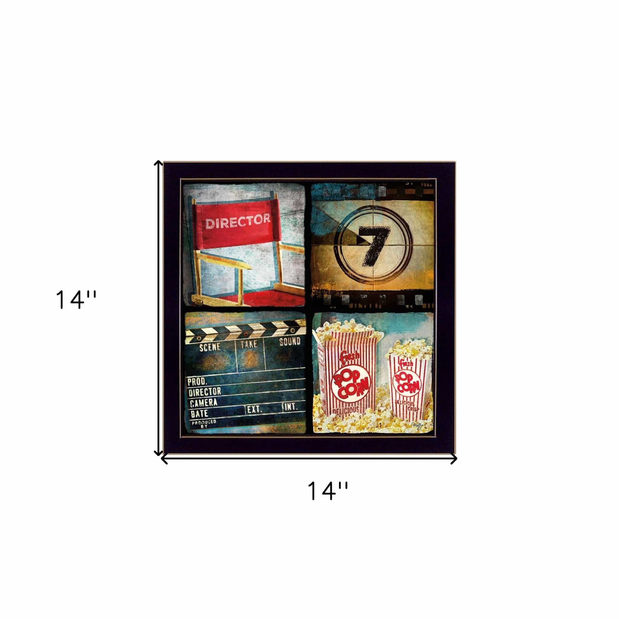 At The Movies 2 Black Framed Print Wall Art - Image 7