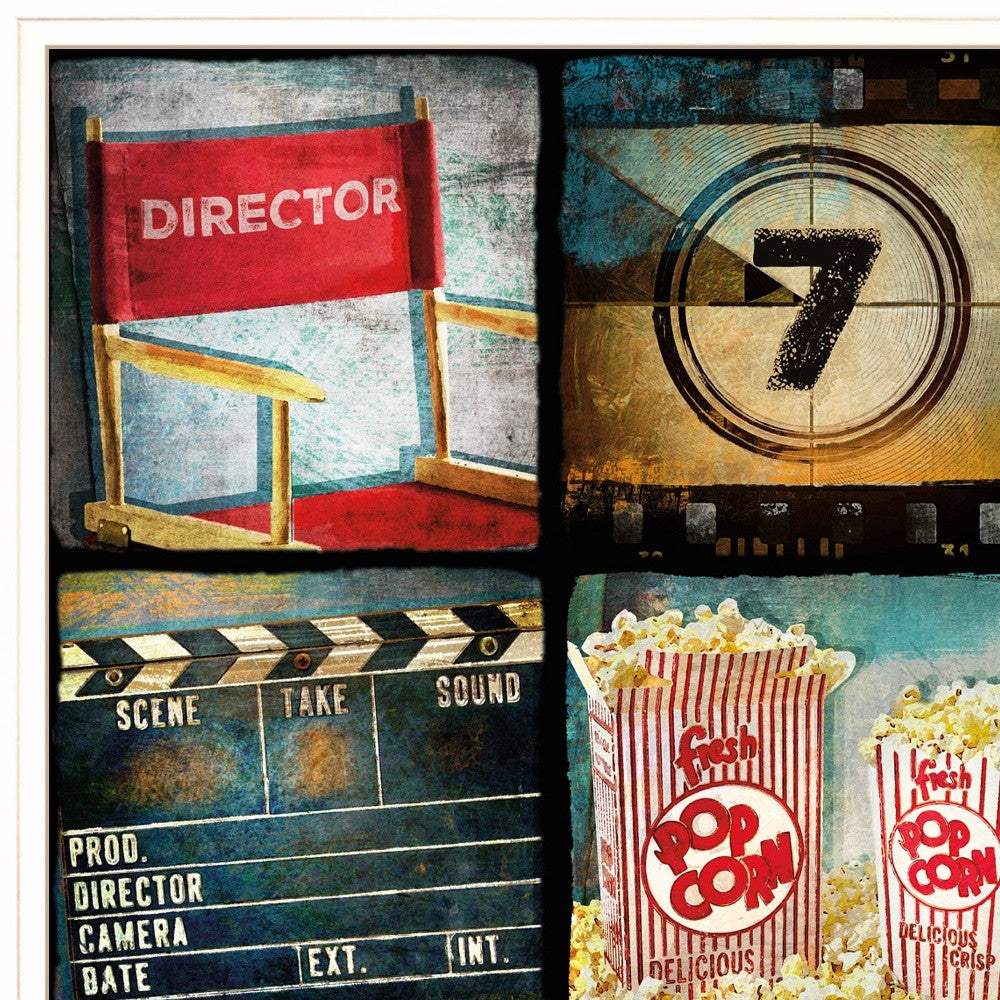 At The Movies 3 White Framed Print Wall Art - Image 5