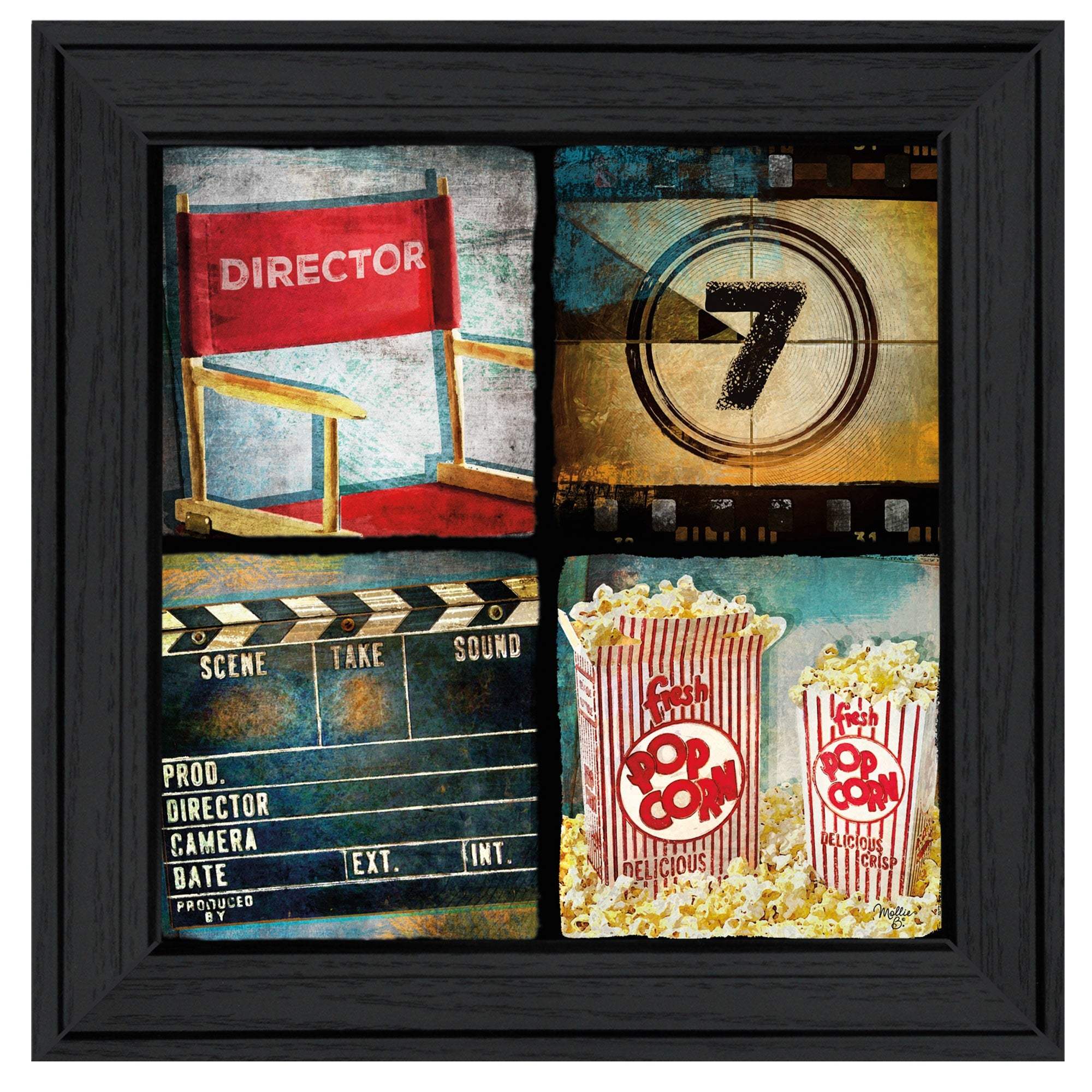 At The Movies 4 Black Framed Print Wall Art - Image 2