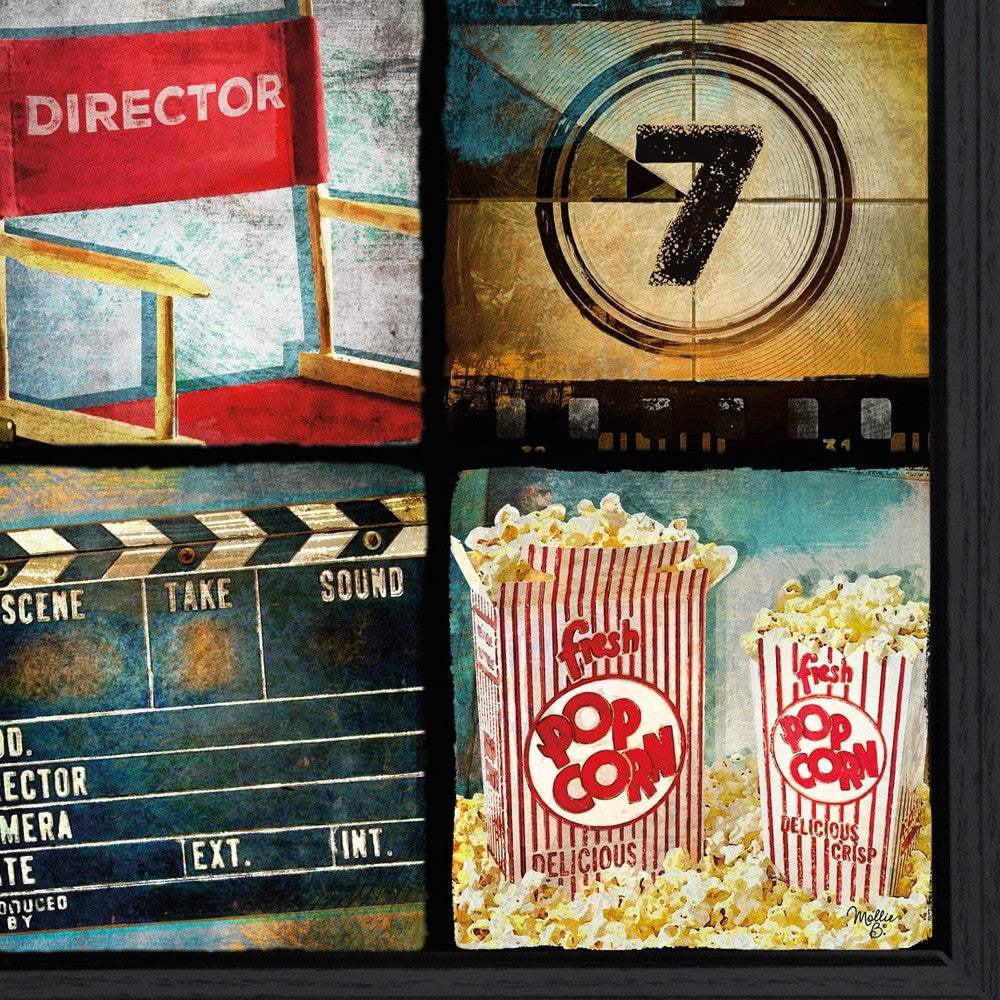 At The Movies 4 Black Framed Print Wall Art - Image 4