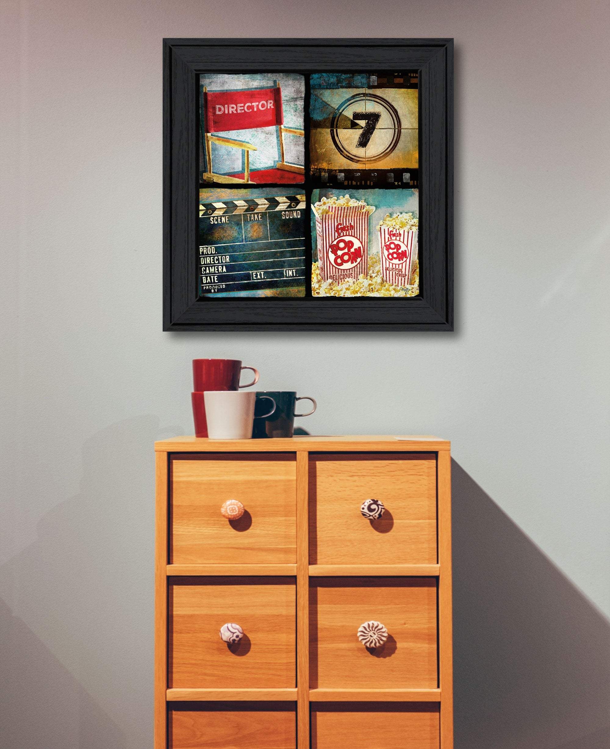 At The Movies 4 Black Framed Print Wall Art - Image 6
