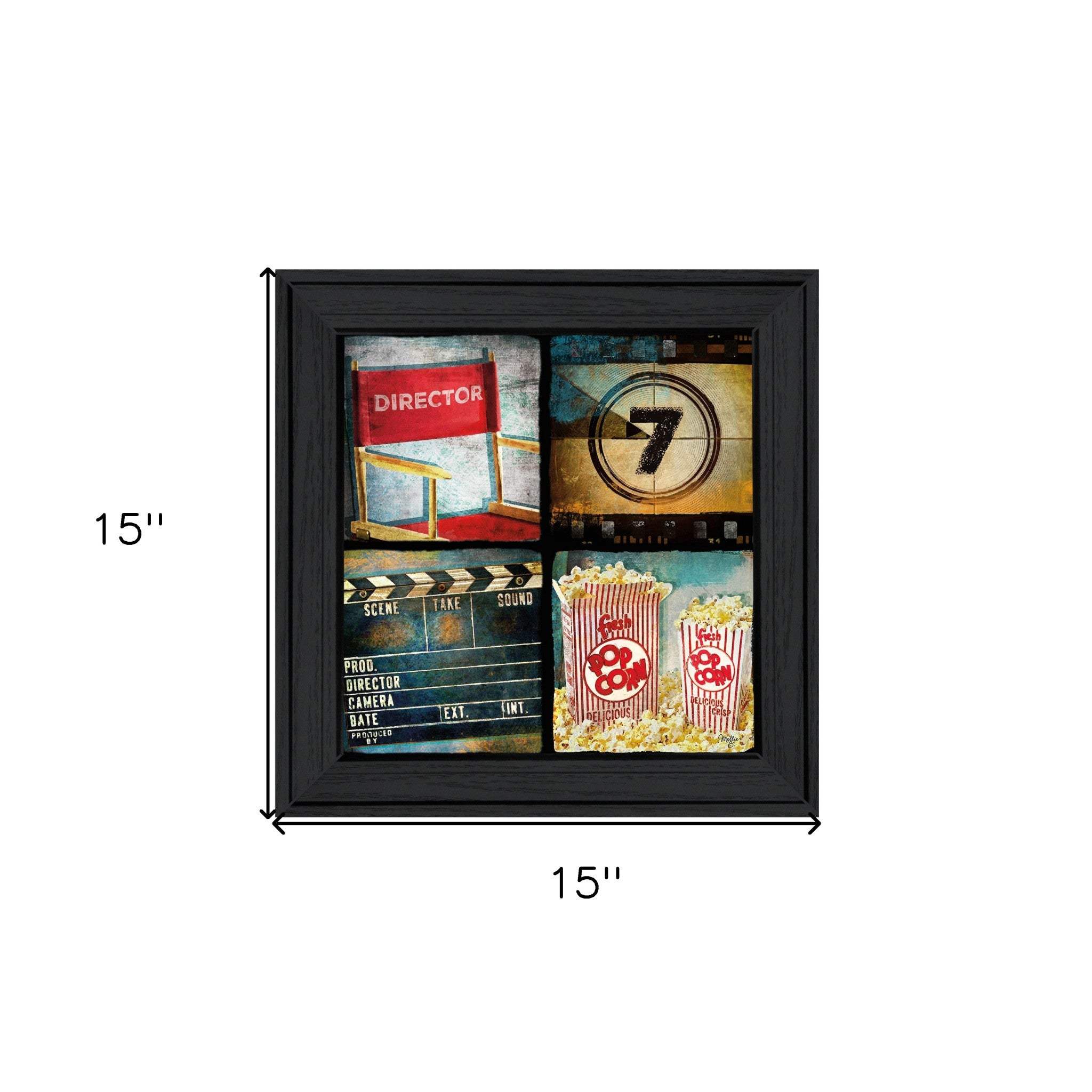 At The Movies 4 Black Framed Print Wall Art - Image 7