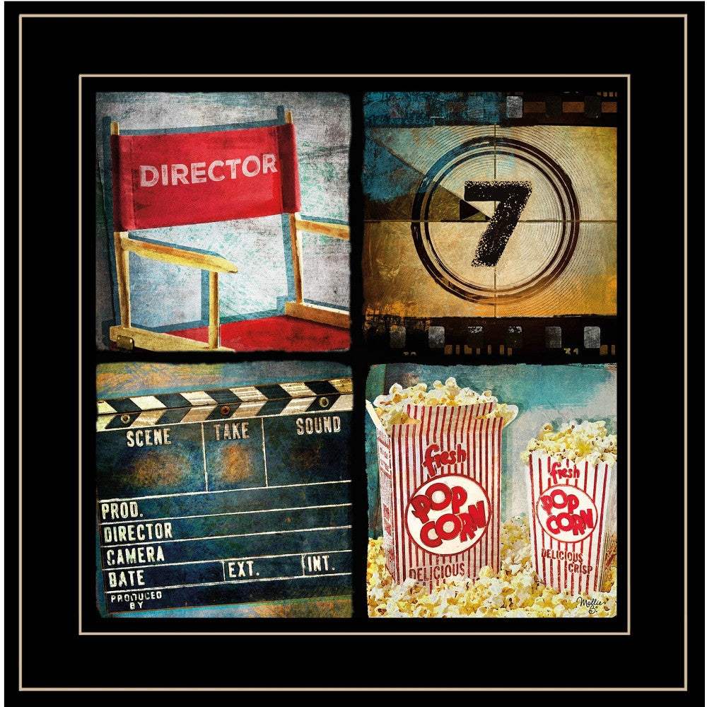 At The Movies 5 Black Framed Print Wall Art - Image 5