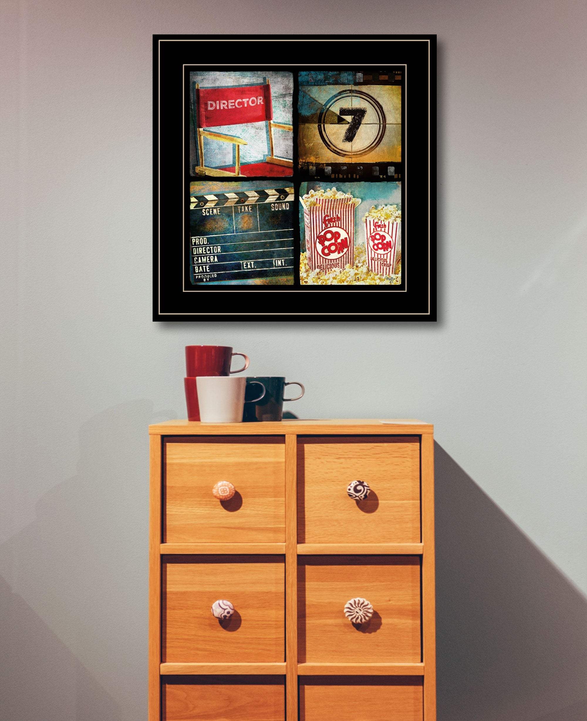 At The Movies 5 Black Framed Print Wall Art - Image 6