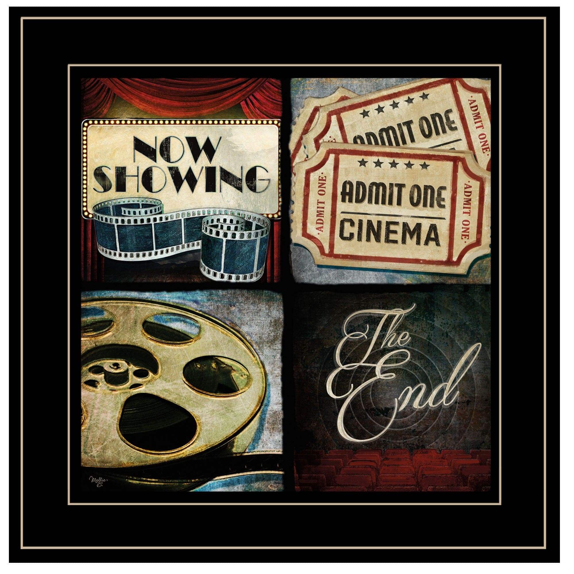 At The Movies I 3 Black Framed Print Wall Art - Image 2