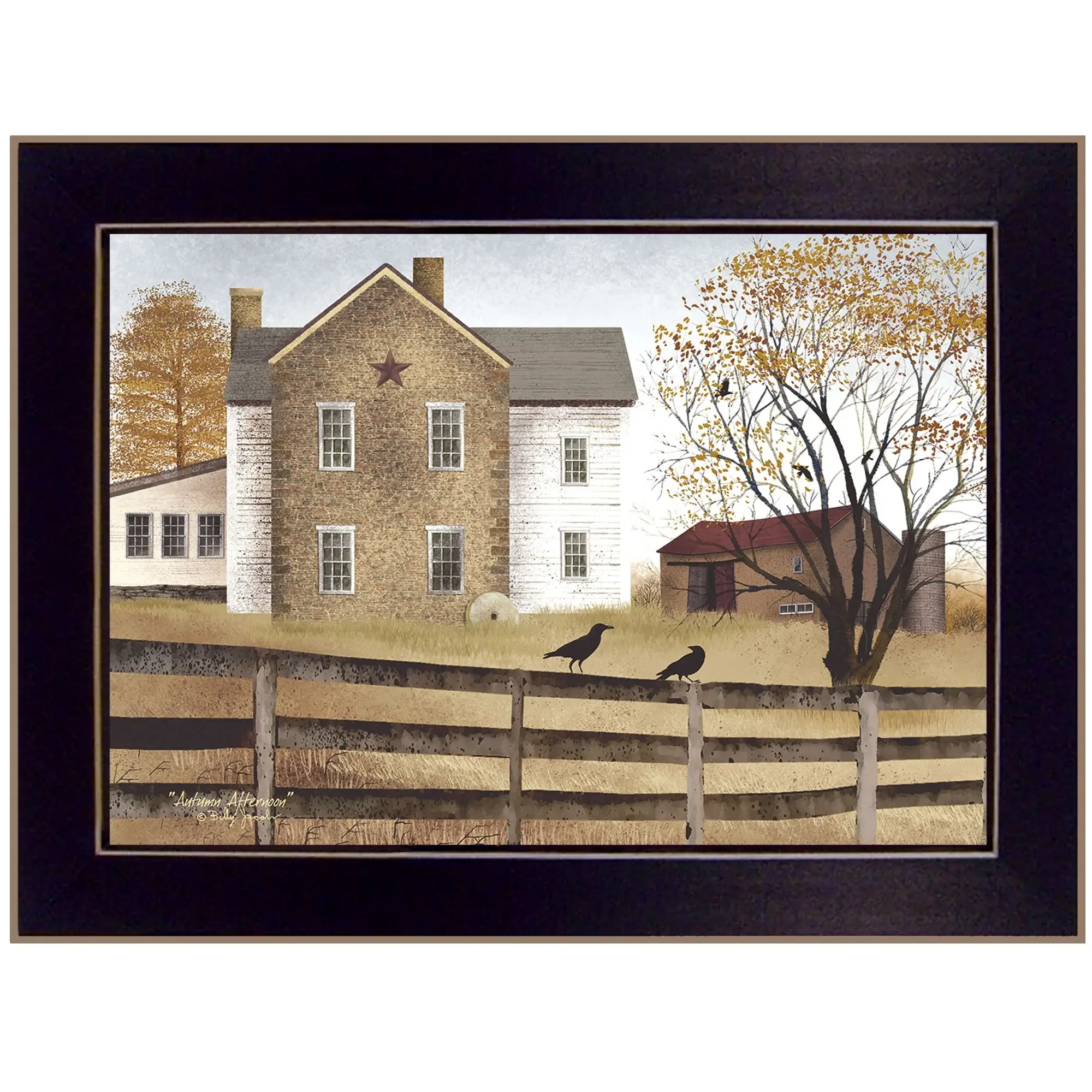 Autumn Afternoon Black Framed Print Wall Art - Image 2