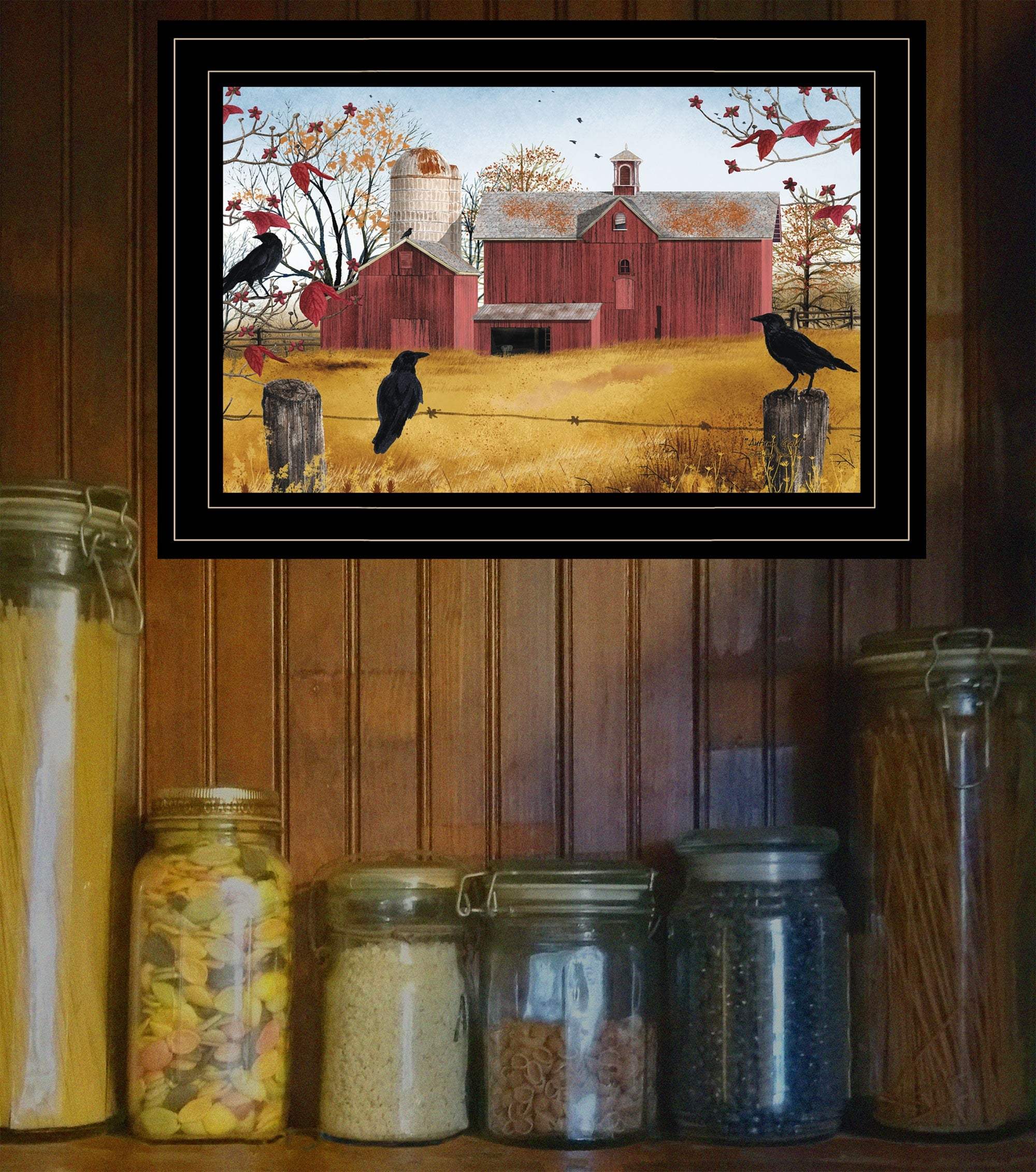 Autumn Gold 2 Black Framed Print Wall Art - Image 5