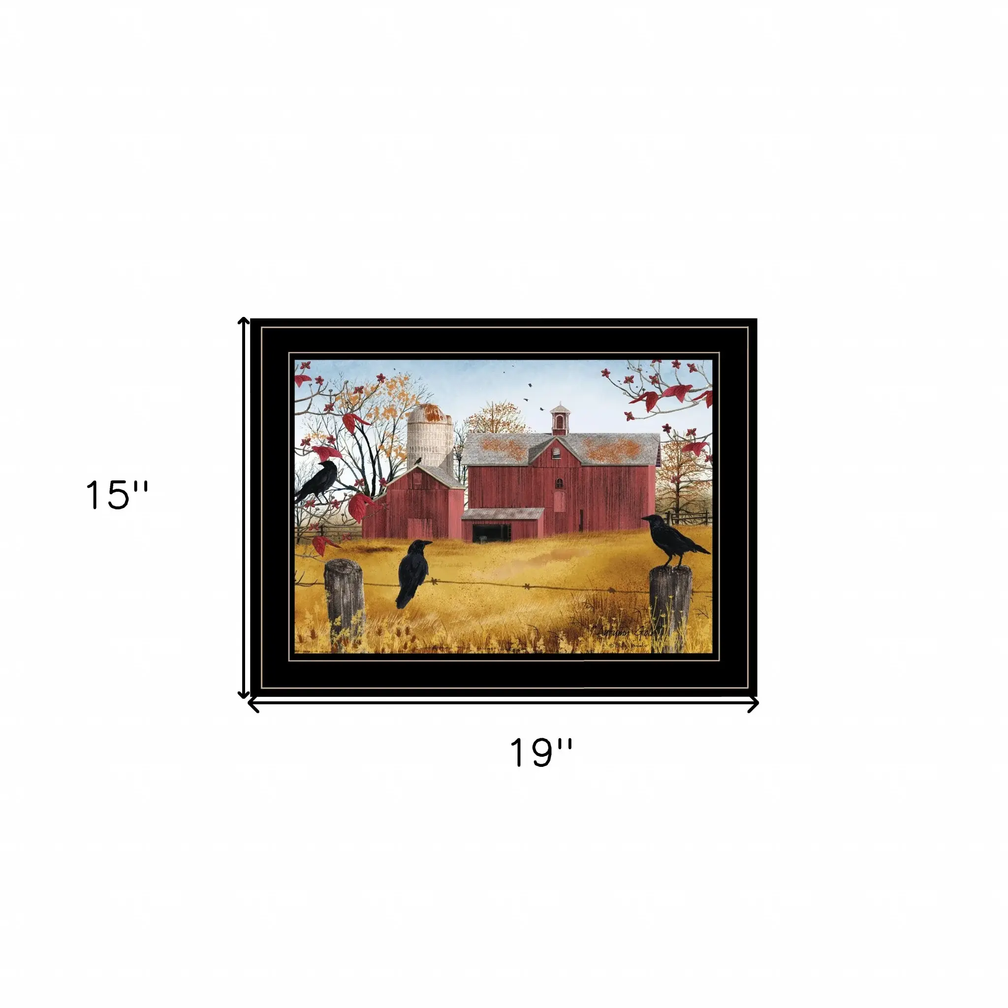 Autumn Gold 2 Black Framed Print Wall Art - Image 5