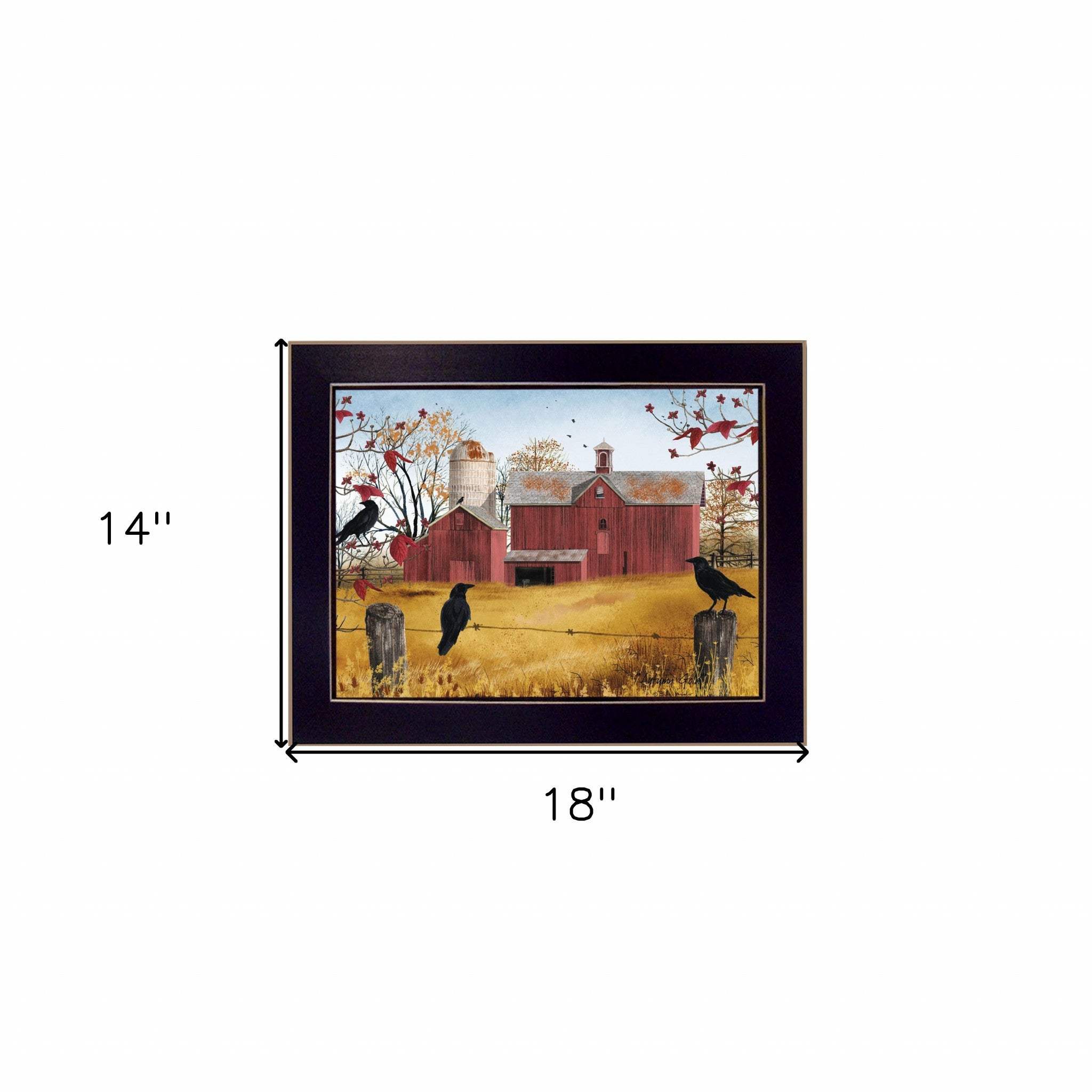 Autumn Gold 3 Black Framed Print Wall Art - Image 5