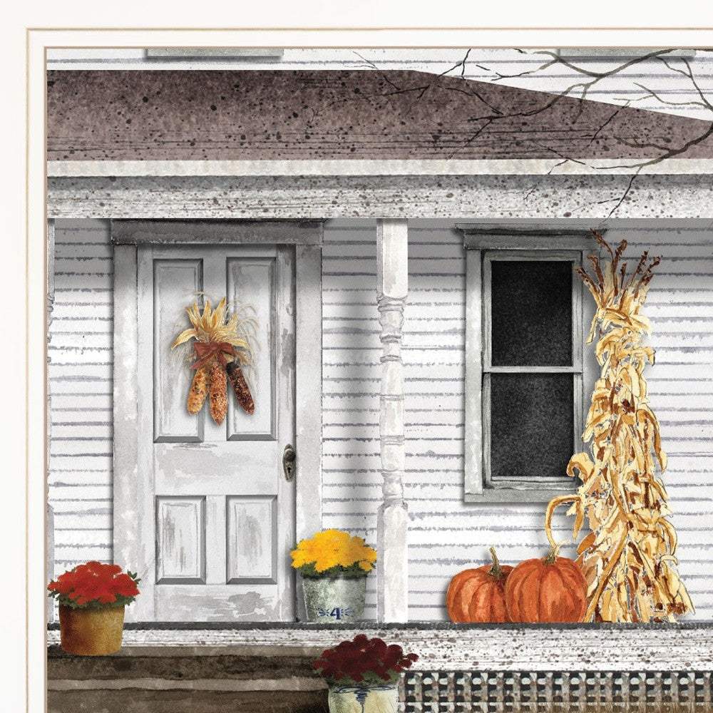 Autumn Greetings 1 White Framed Print Wall Art - Image 4