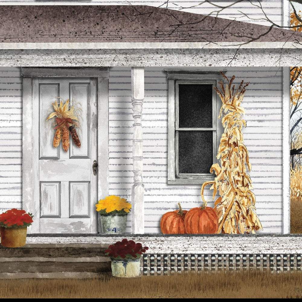 Autumn Greetings 2 Black Framed Print Wall Art - Image 4