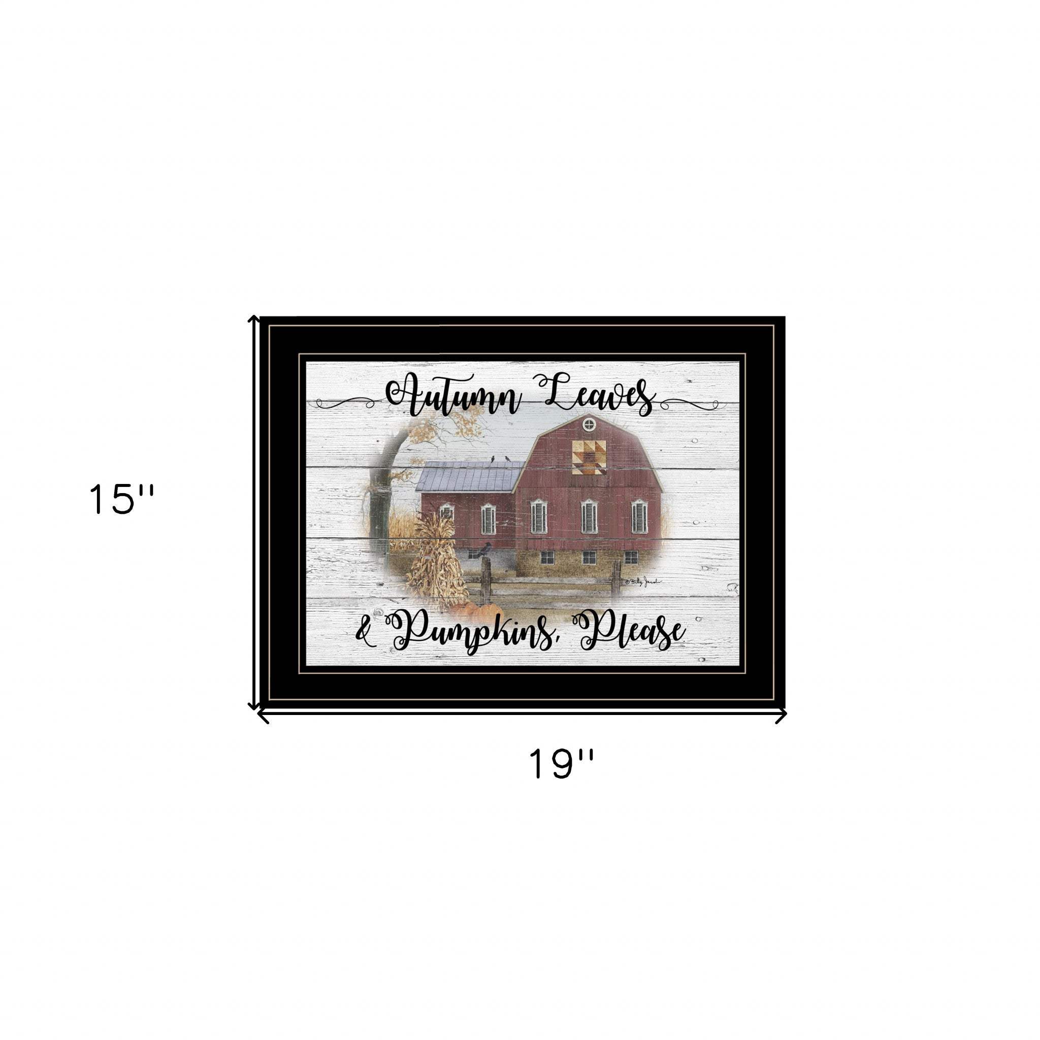 Autumn Leaves 3 Black Framed Print Wall Art - Image 4