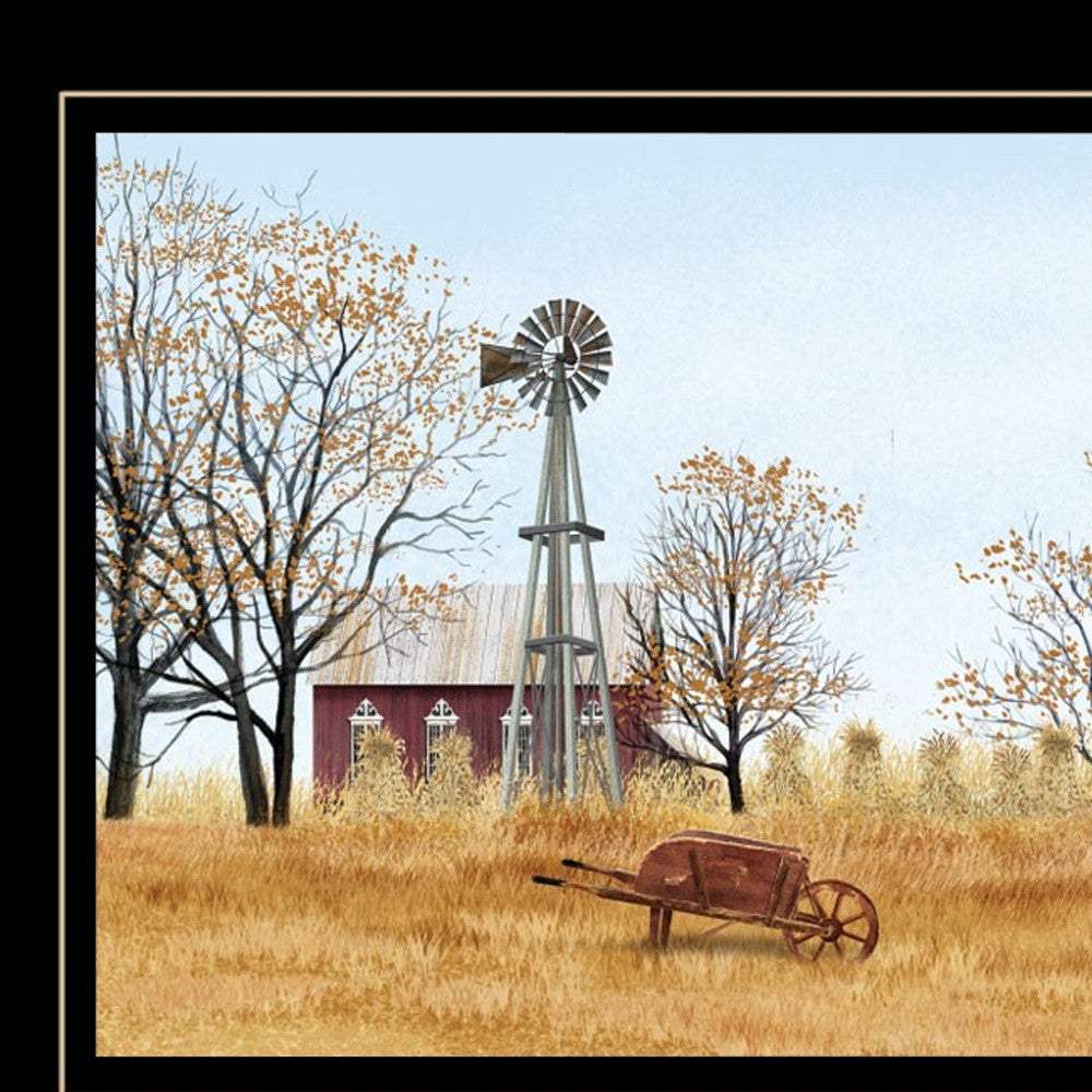 Autumn On Farm 2 Black Framed Print Wall Art - Image 4