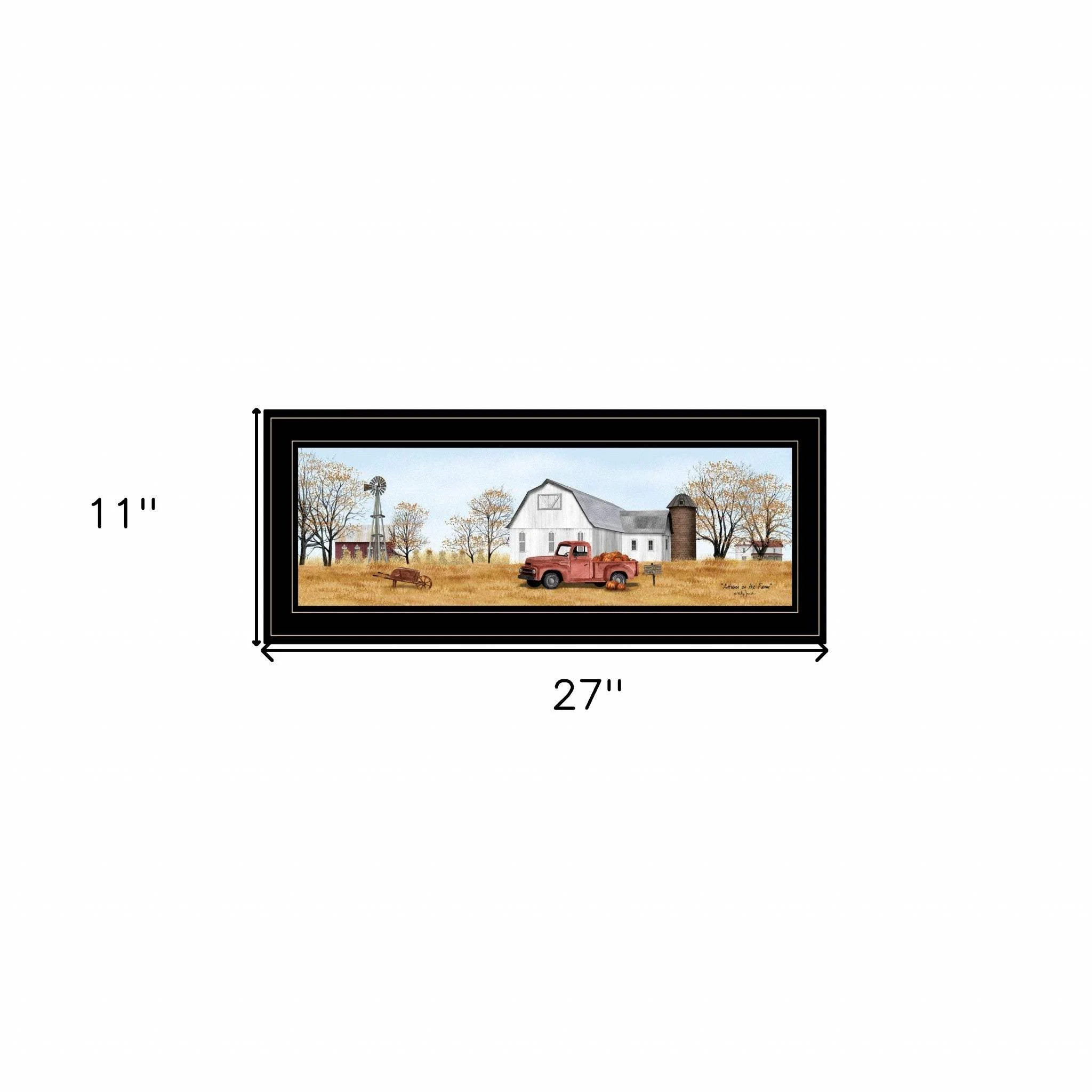Autumn On Farm 2 Black Framed Print Wall Art - Image 6