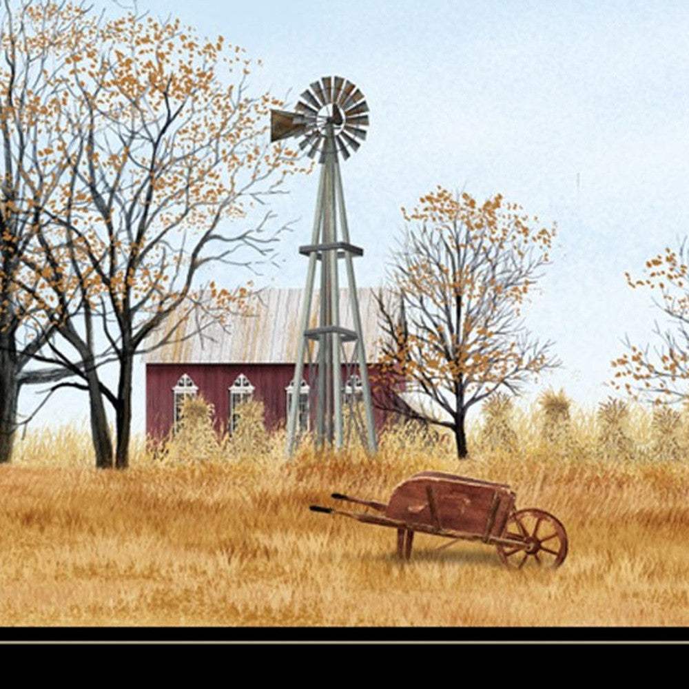 Autumn on Farm 4 Black Framed Print Wall Art - Image 4