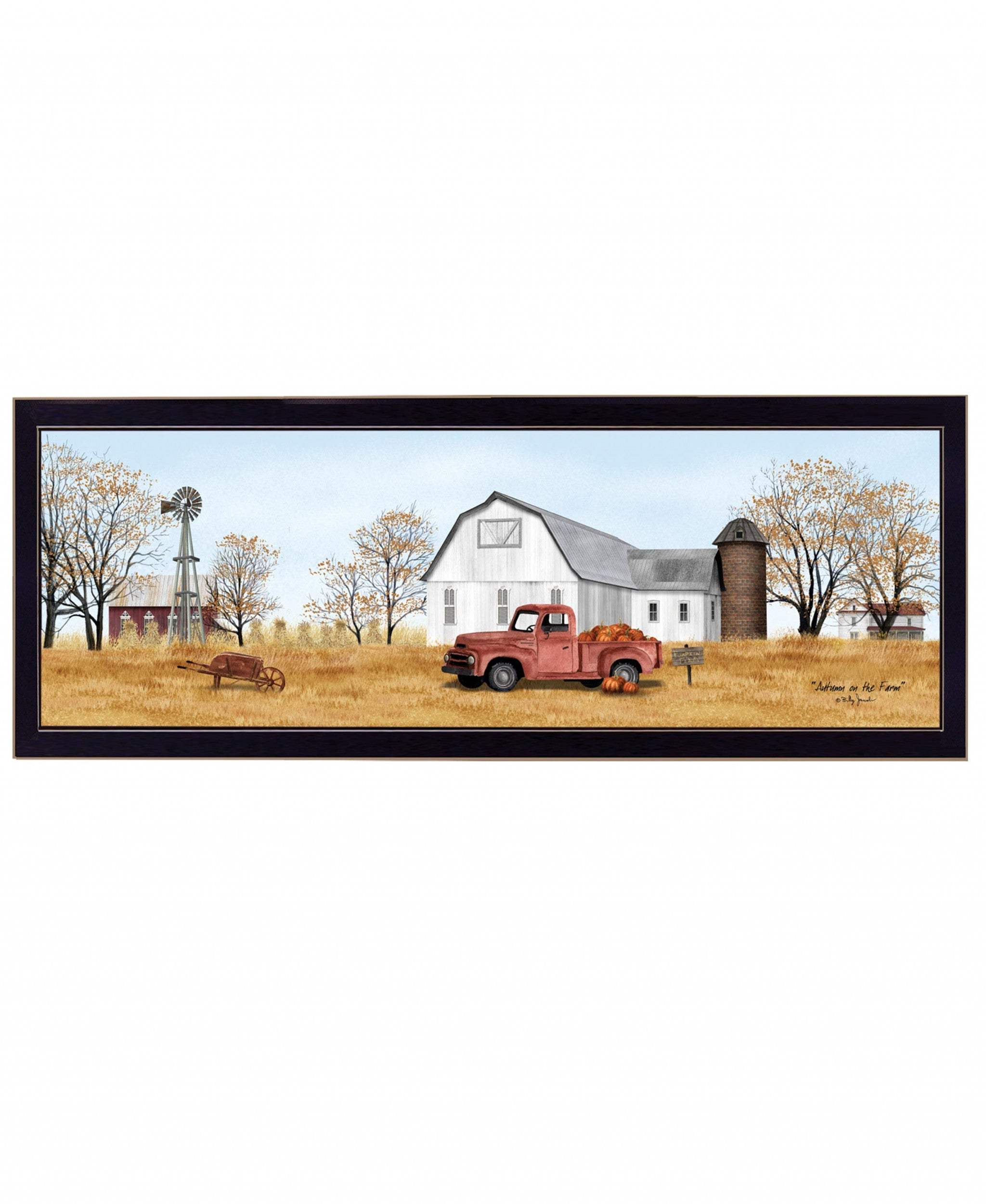 Autumn on the Farm Black Framed Print Wall Art - Image 2