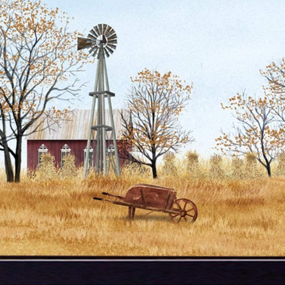 Autumn on the Farm Black Framed Print Wall Art - Image 4