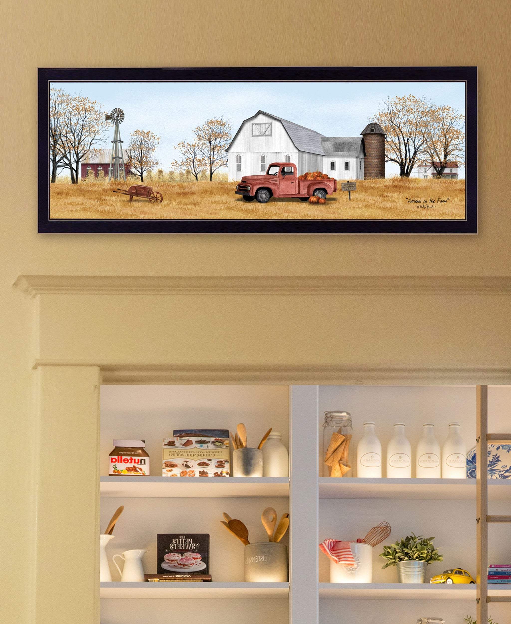 Autumn on the Farm Black Framed Print Wall Art - Image 7