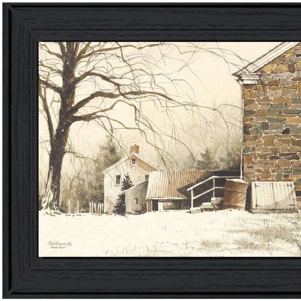 Back Door Black Framed Print Wall Art - Image 3