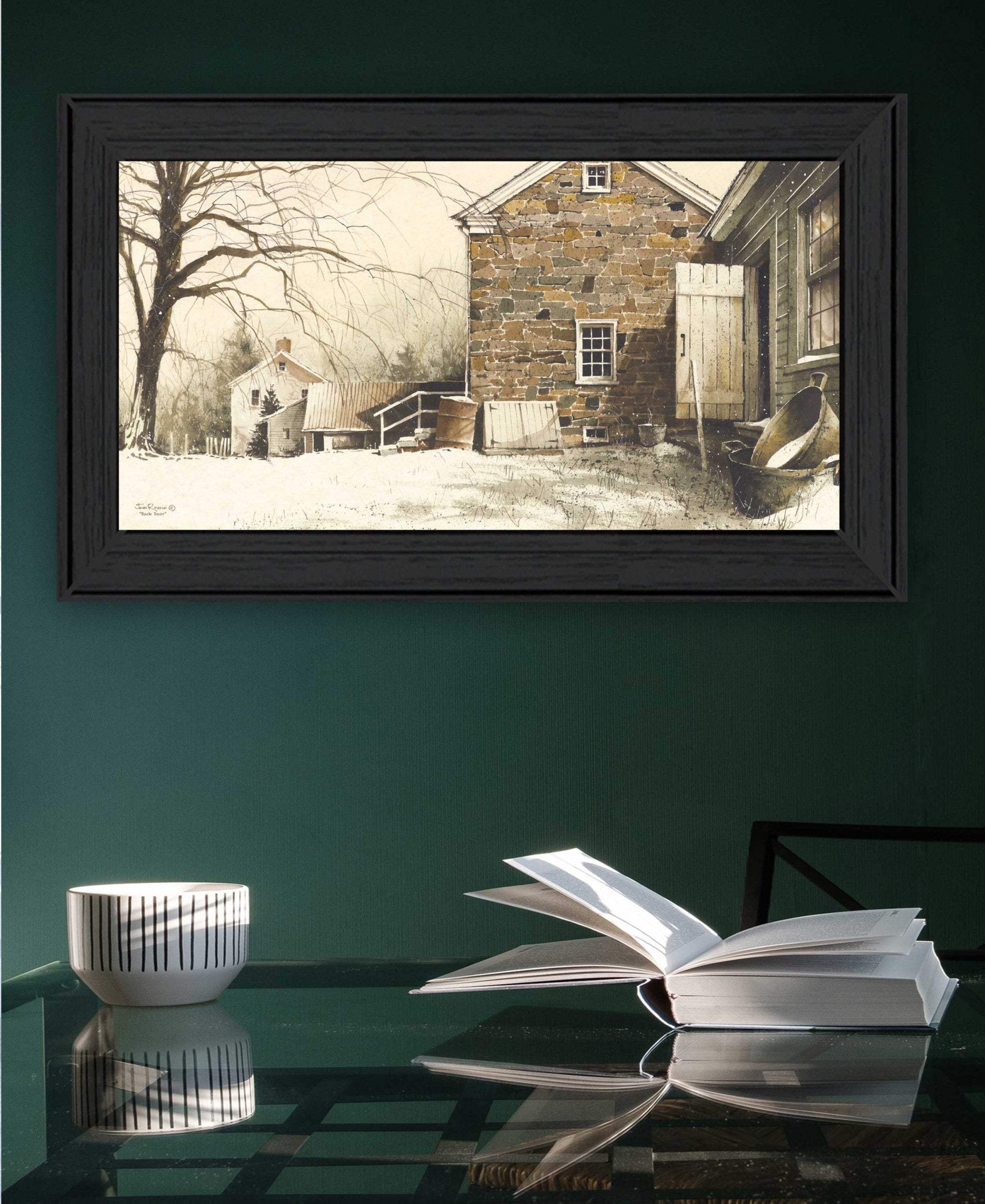 Back Door Black Framed Print Wall Art - Image 5