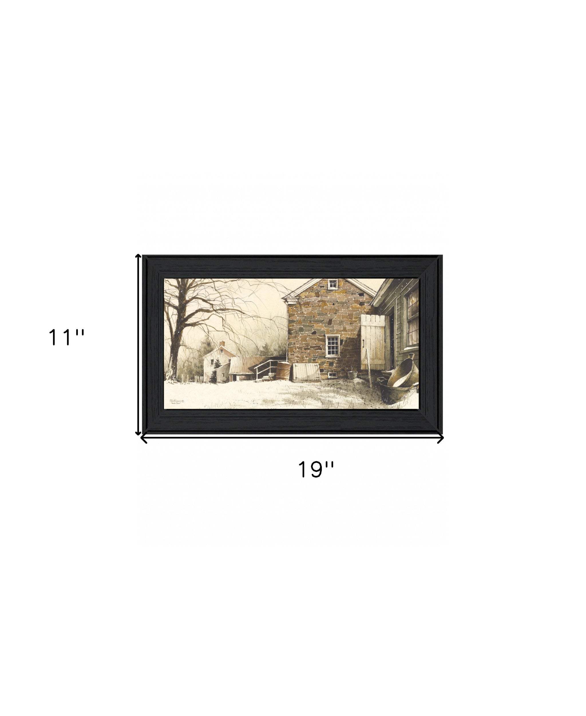 Back Door Black Framed Print Wall Art - Image 6