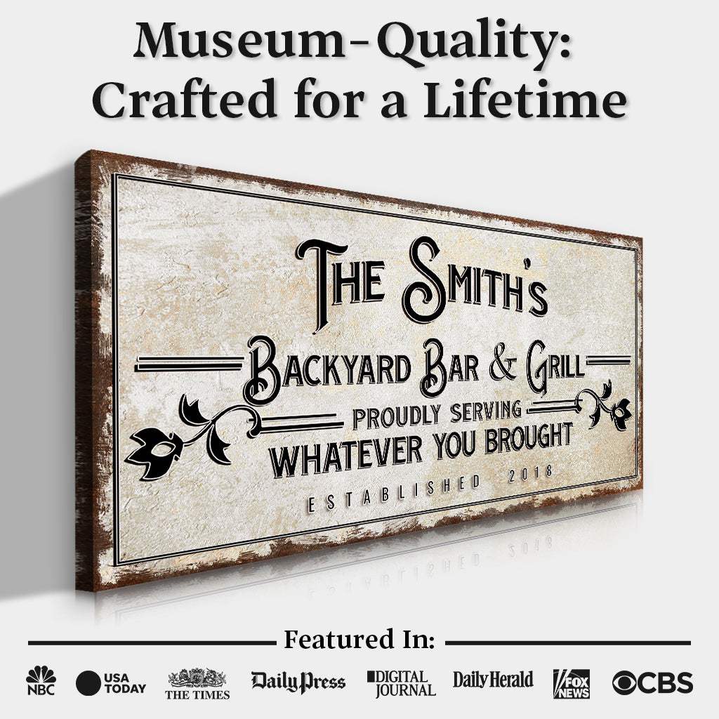 Backyard Bar & Grill Sign - Image 5