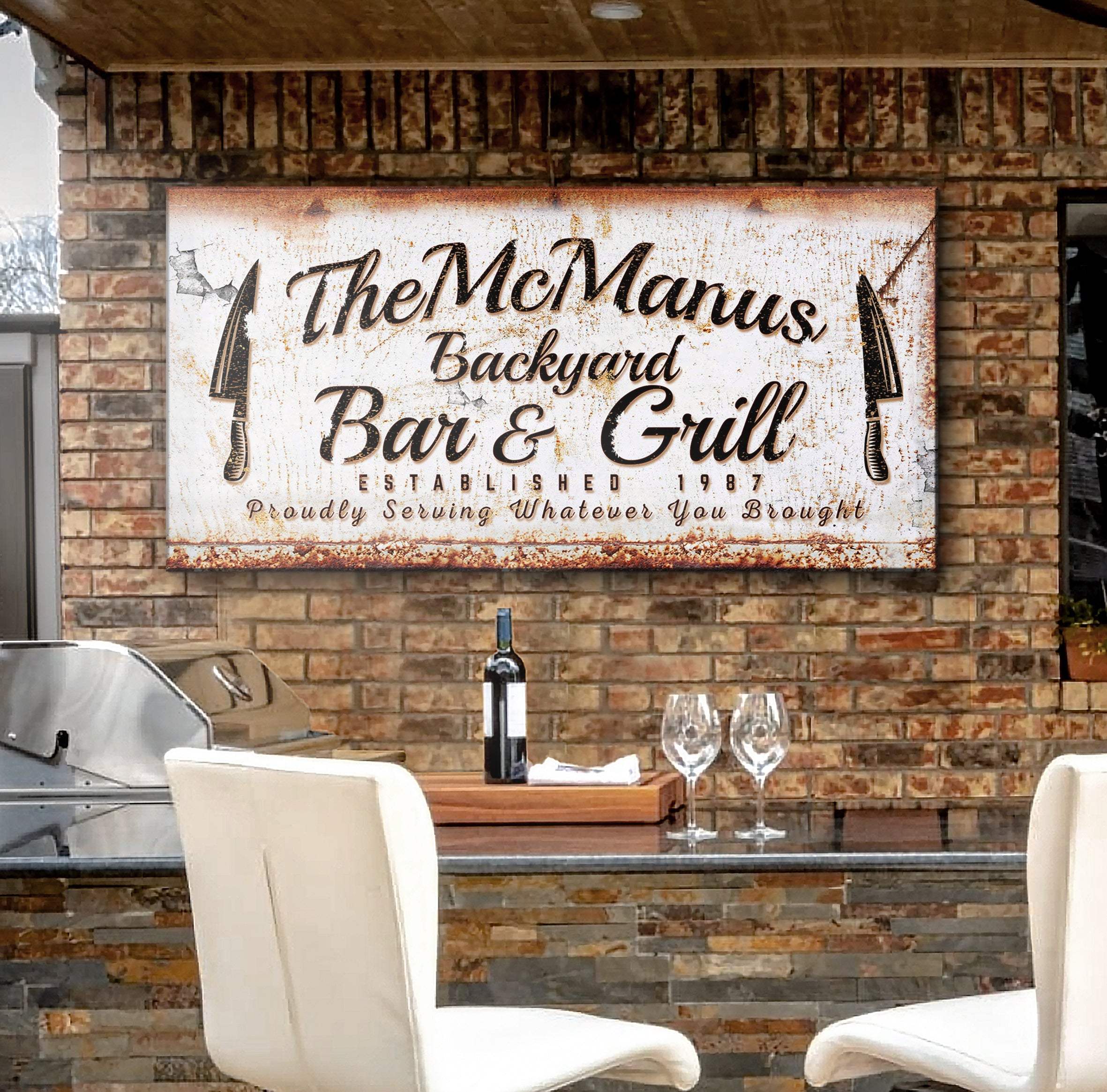 Backyard Bar & Grill Sign IV - Image 2