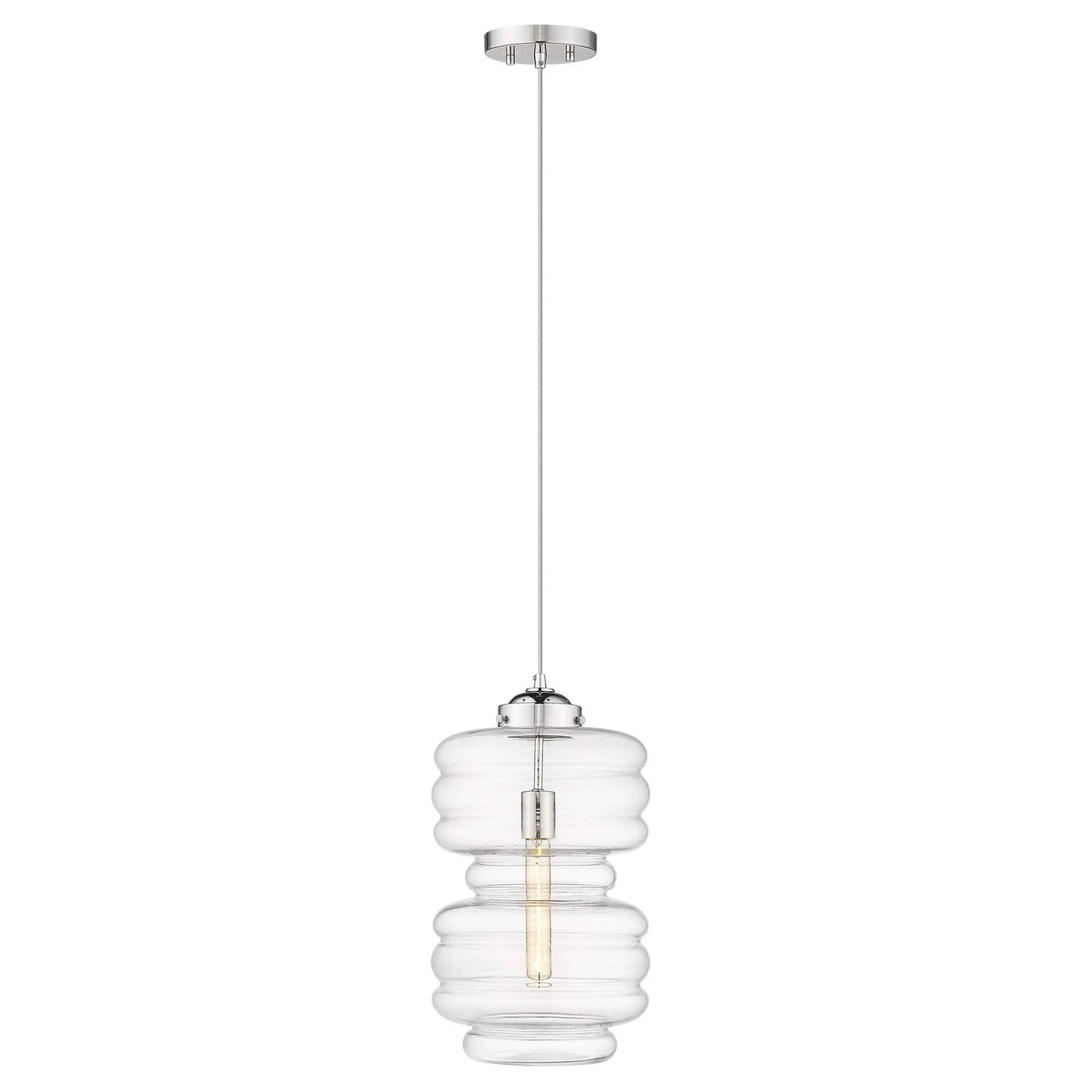 Ballina 1-Light Polished Nickel Mini-Pendant - Image 3
