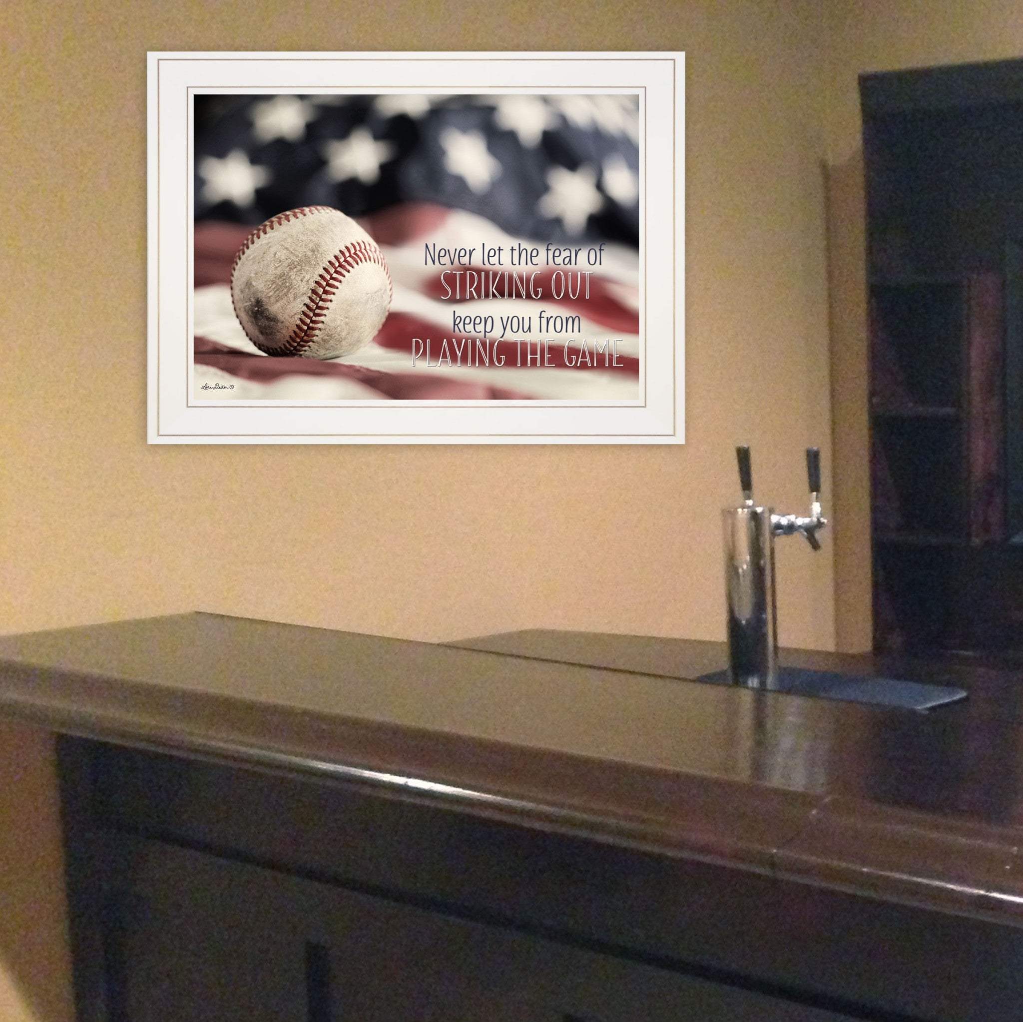 Baseball Playing the Game 1 White Framed Print Wall Art - Image 5