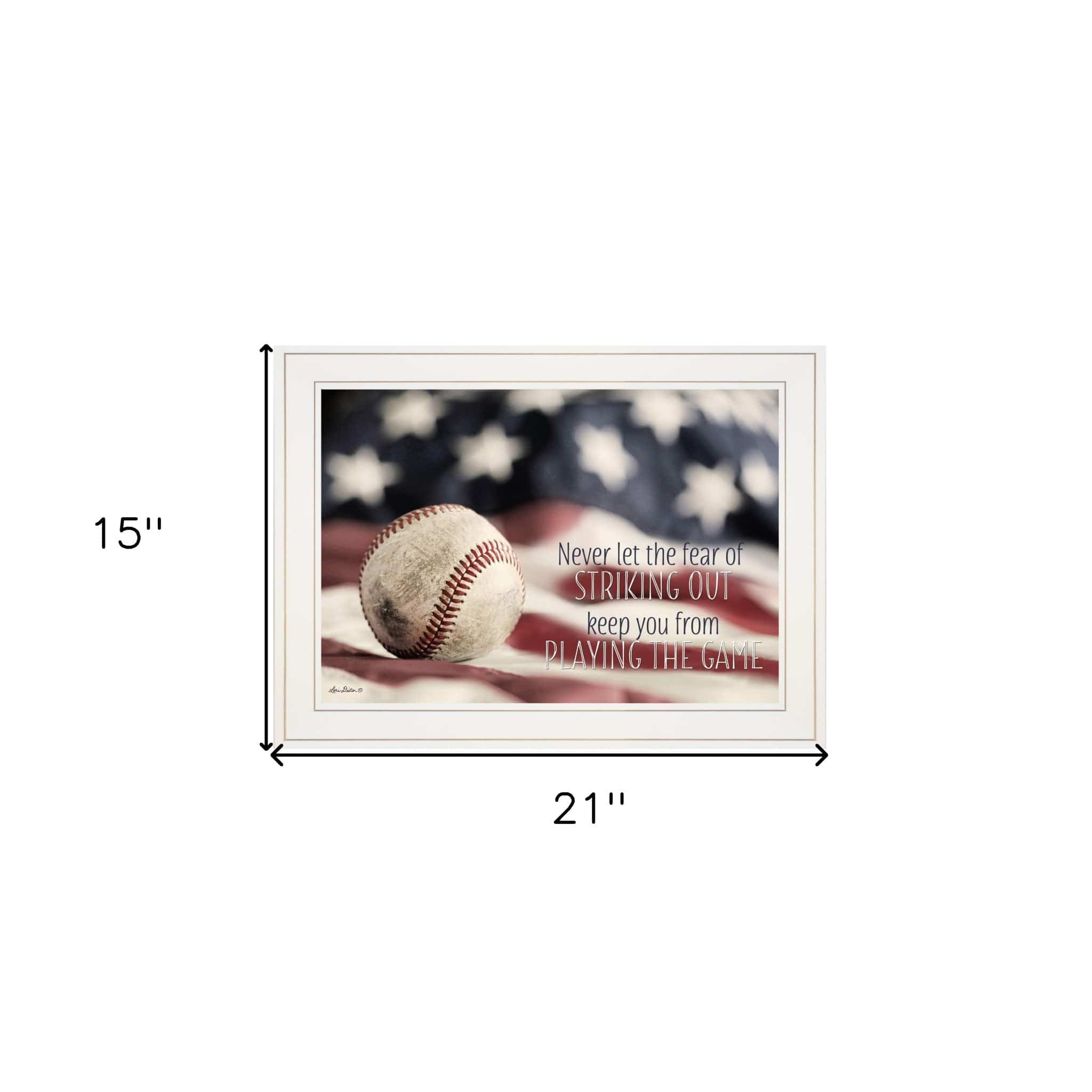 Baseball Playing the Game 1 White Framed Print Wall Art - Image 6