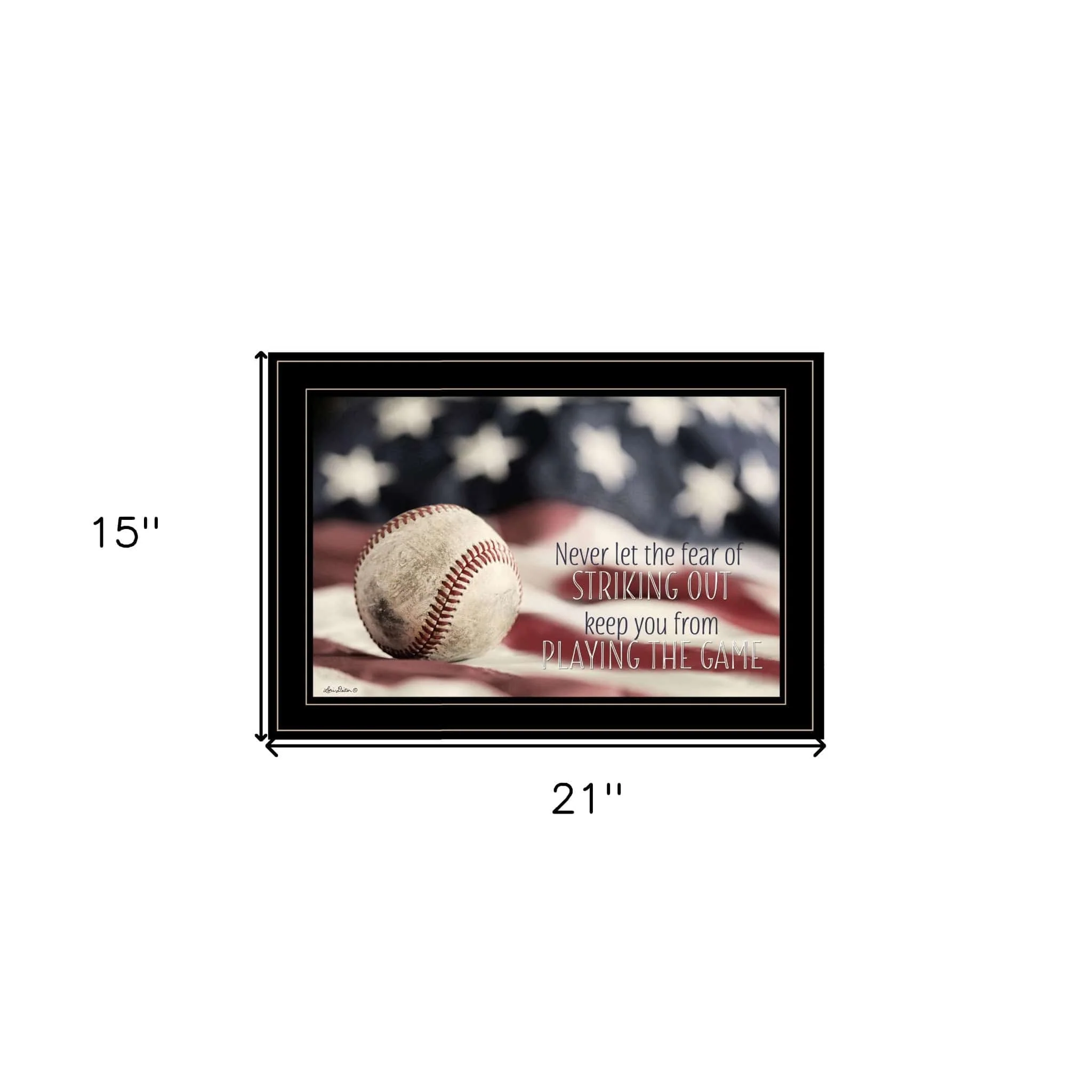 Baseball Playing the Game 2 Black Framed Print Wall Art - Image 5